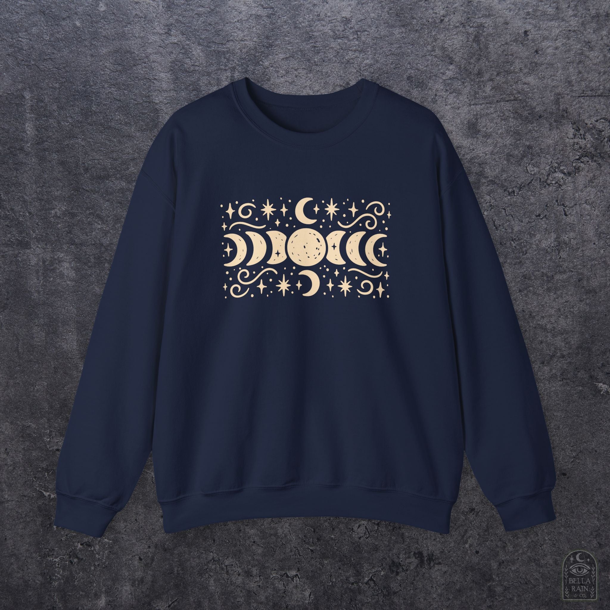Lunar Phases Crewneck Sweatshirt