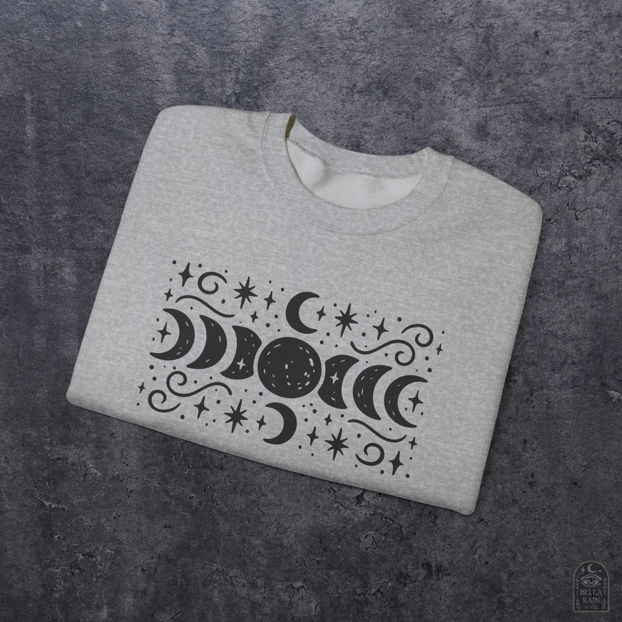 Lunar Phases Crewneck Sweatshirt