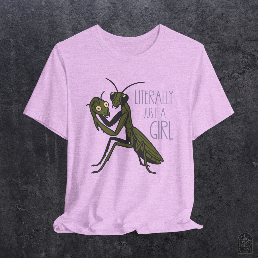 Praying Mantis Just a Girl PREMIUM T-Shirt