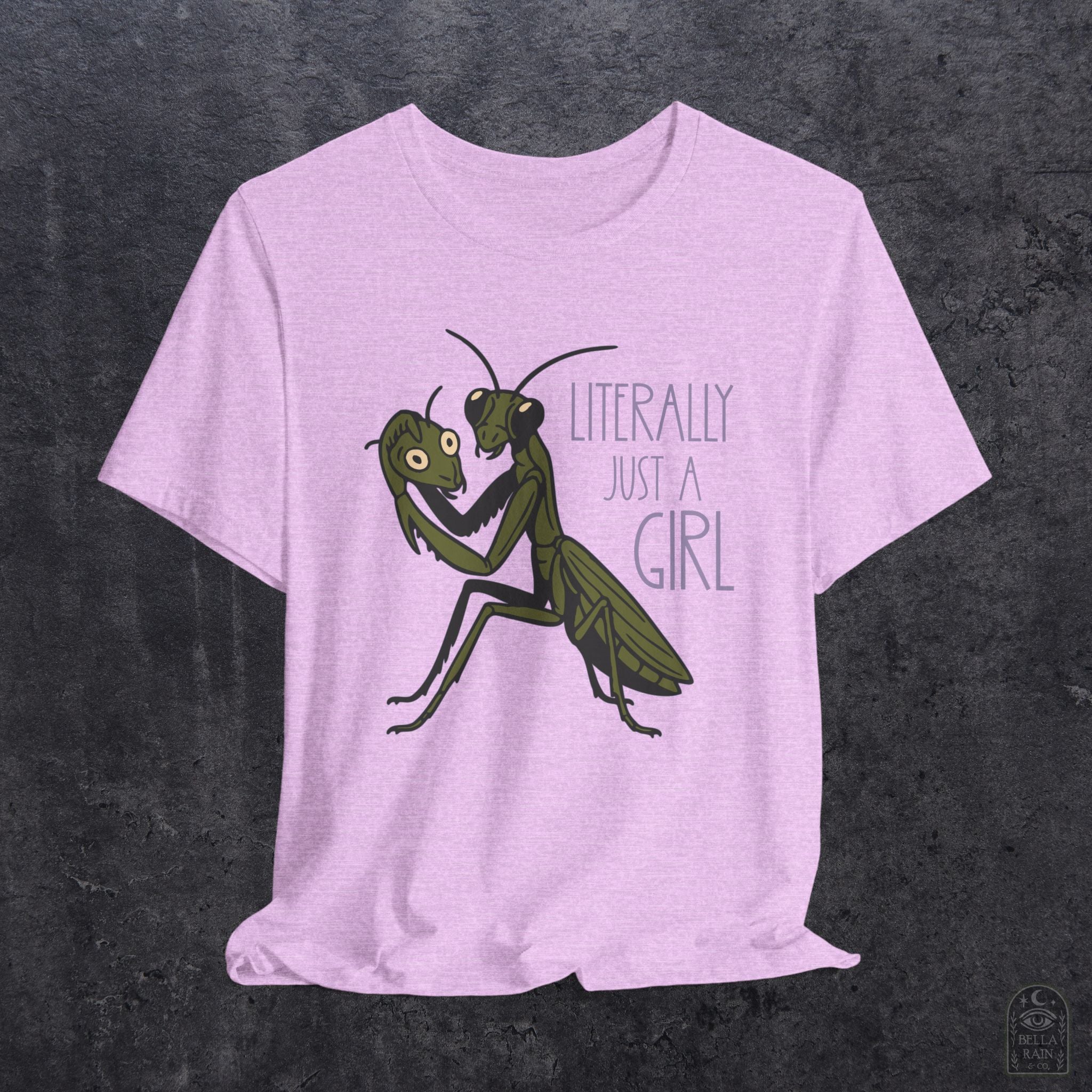 Praying Mantis Just a Girl PREMIUM T-Shirt