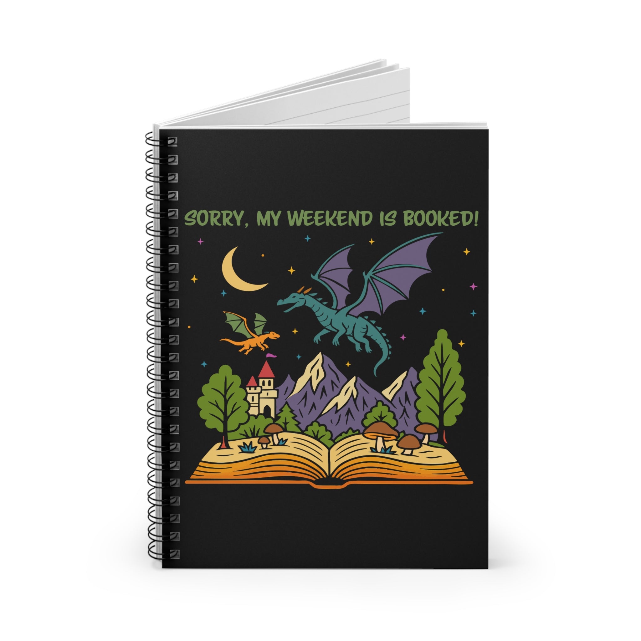 My Weekend Is Booked Spiral Notebook