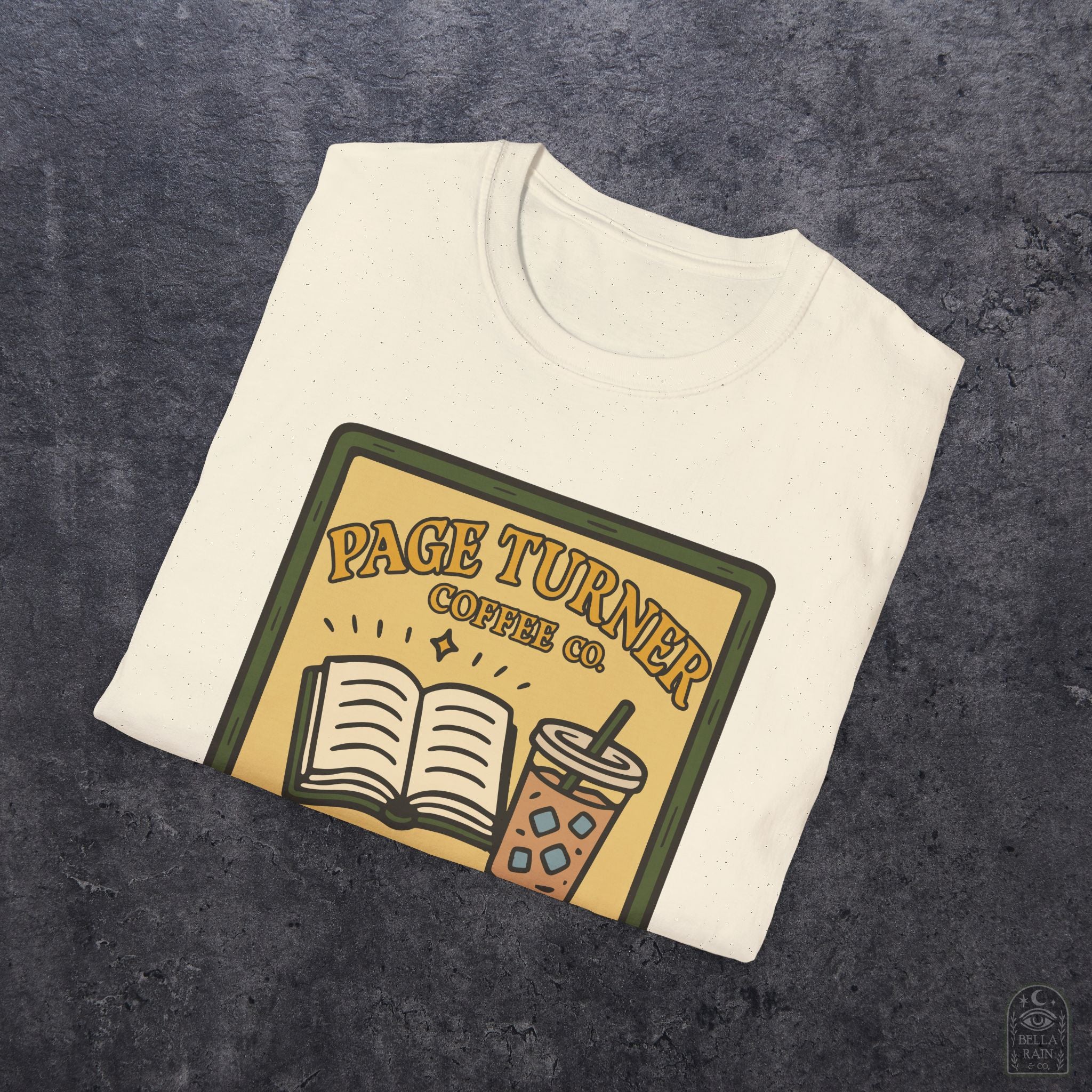 Page Turner Coffee Co Unisex Softstyle T-Shirt