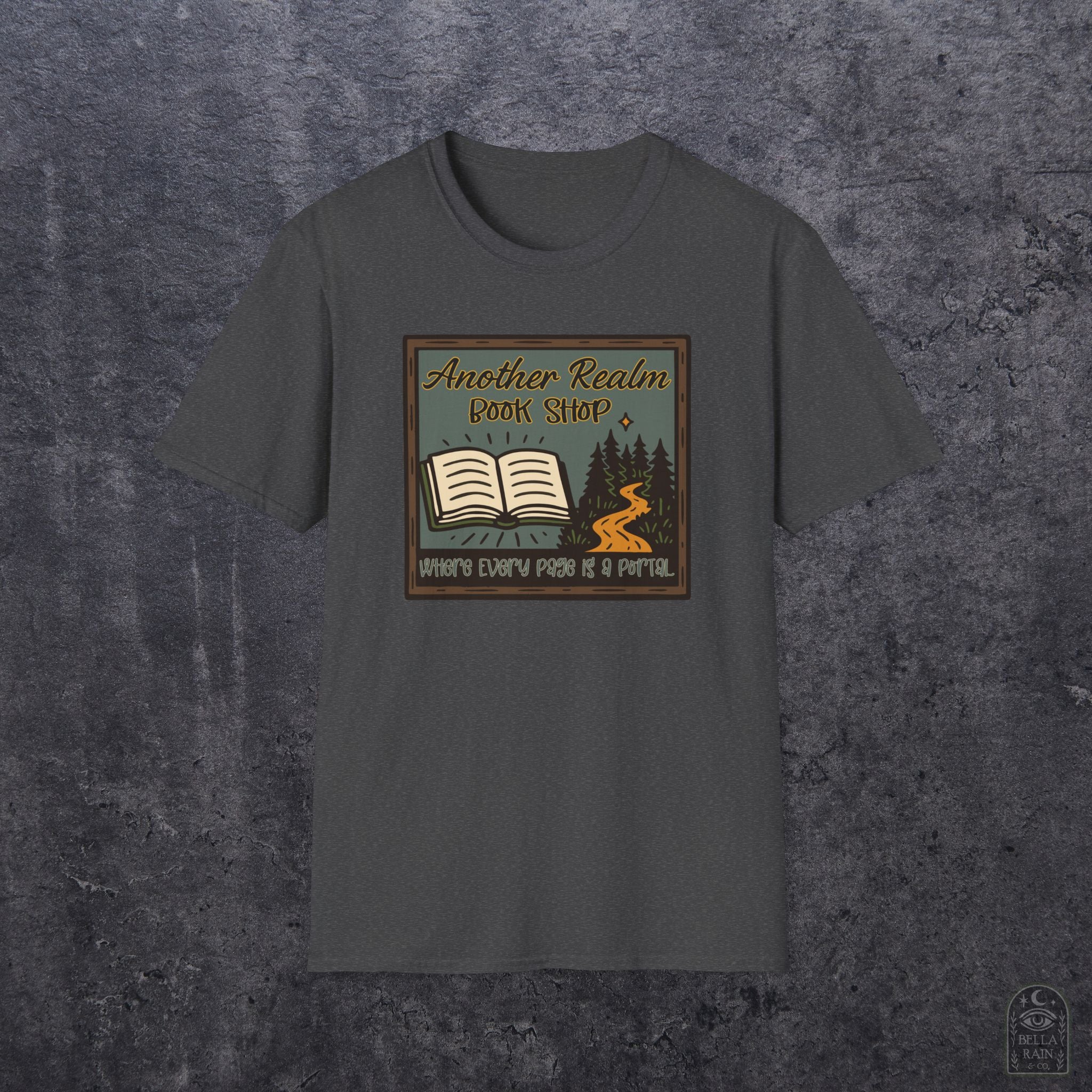 Another Realm Book Shop Unisex Softstyle T-Shirt