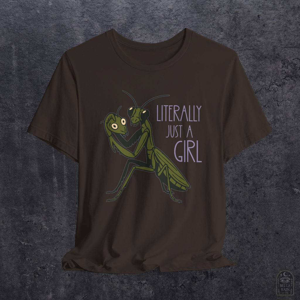 Praying Mantis Just a Girl PREMIUM T-Shirt