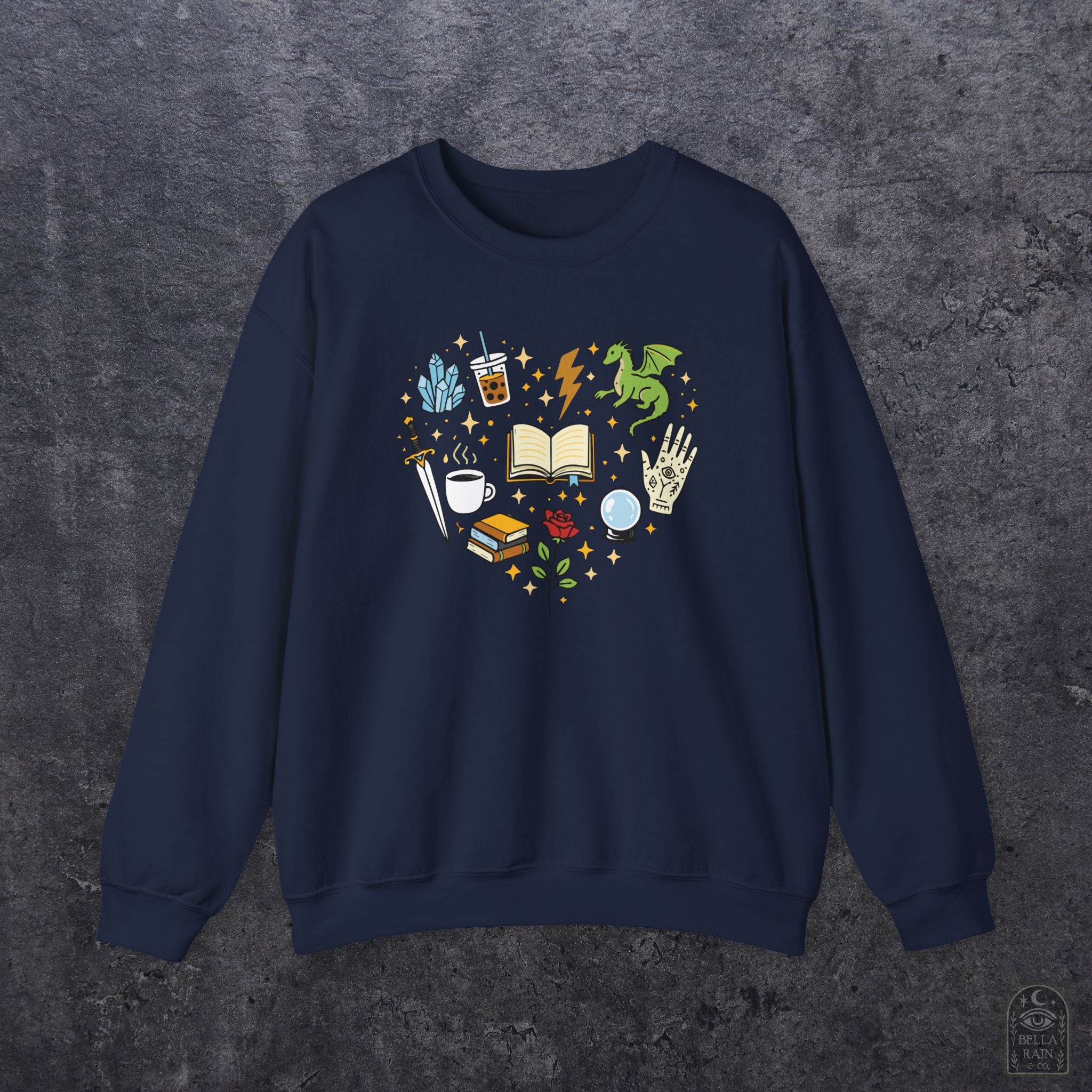 Heart Bookish Crewneck Sweatshirt