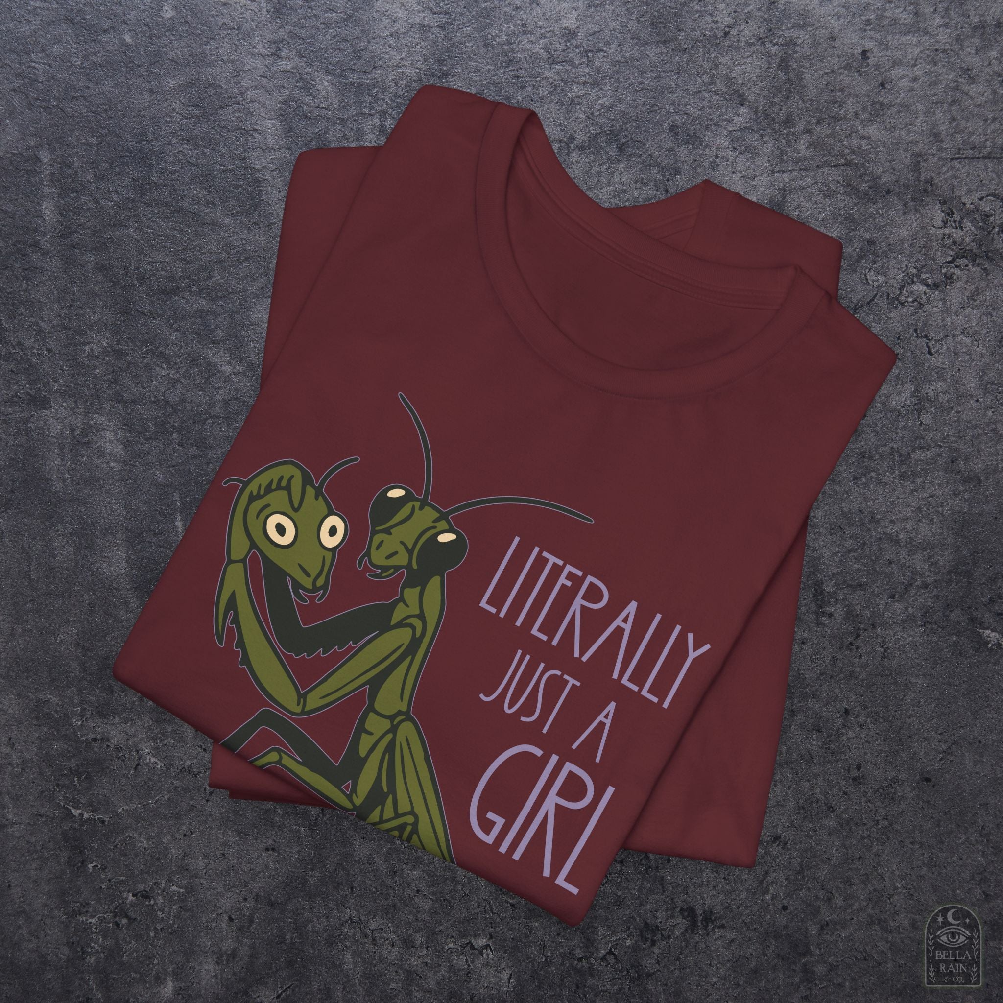 Praying Mantis Just a Girl PREMIUM T-Shirt