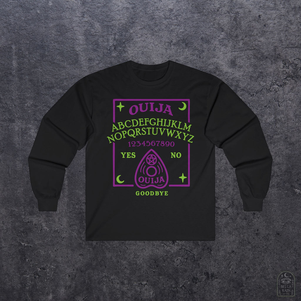 Ouija Board Long Sleeve Tee - Unisex Cotton Shirt