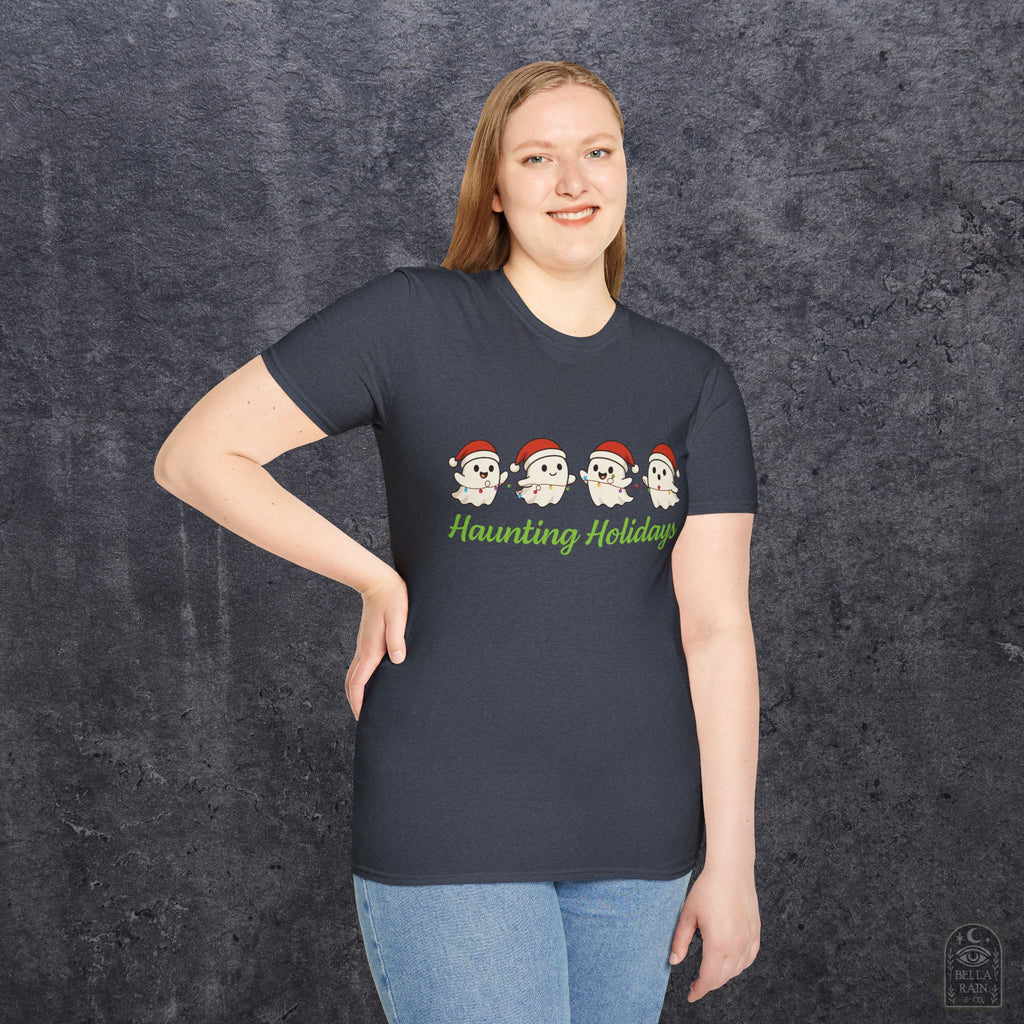 Haunting Holiday Ghosts Unisex Softstyle T-Shirt