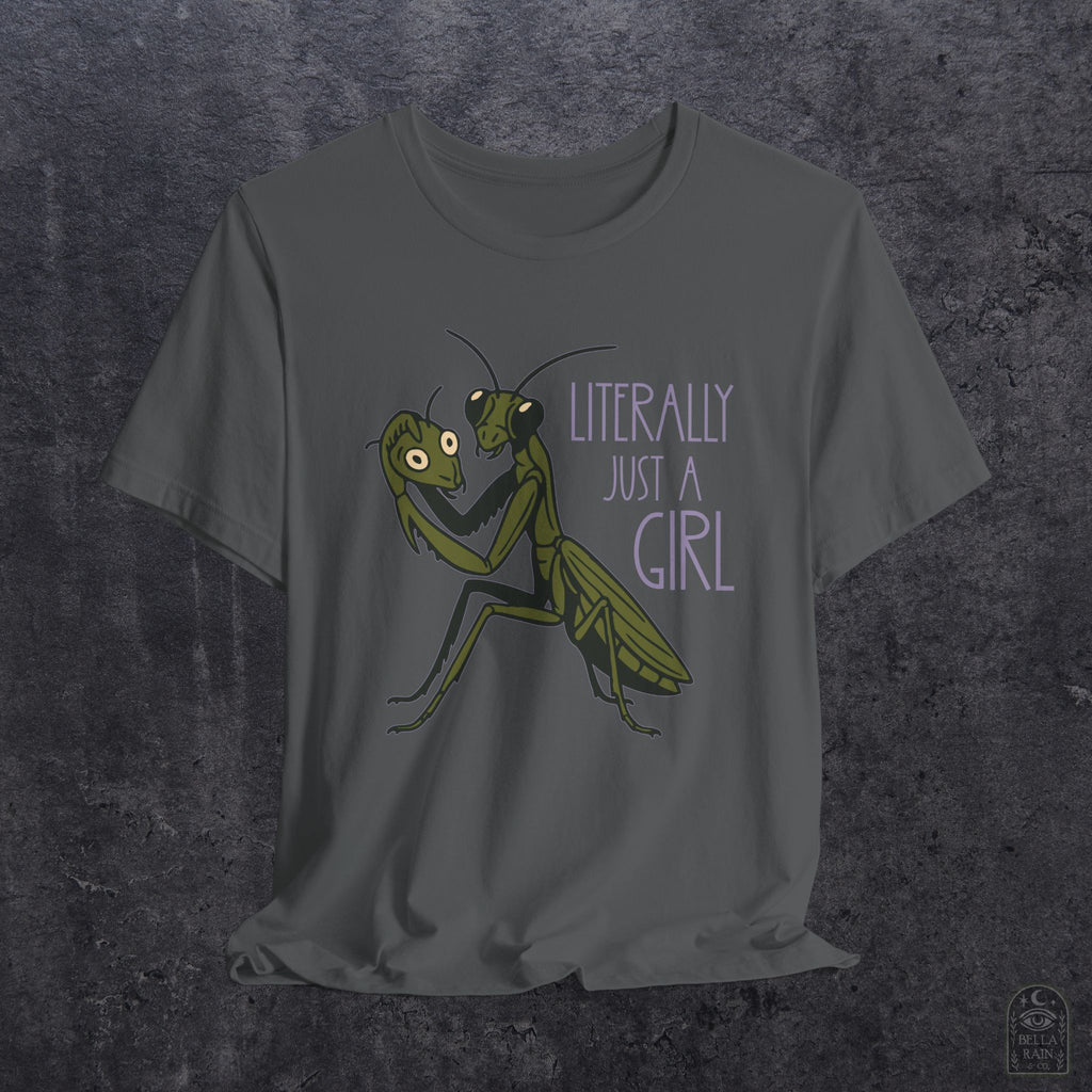 Praying Mantis Just a Girl PREMIUM T-Shirt