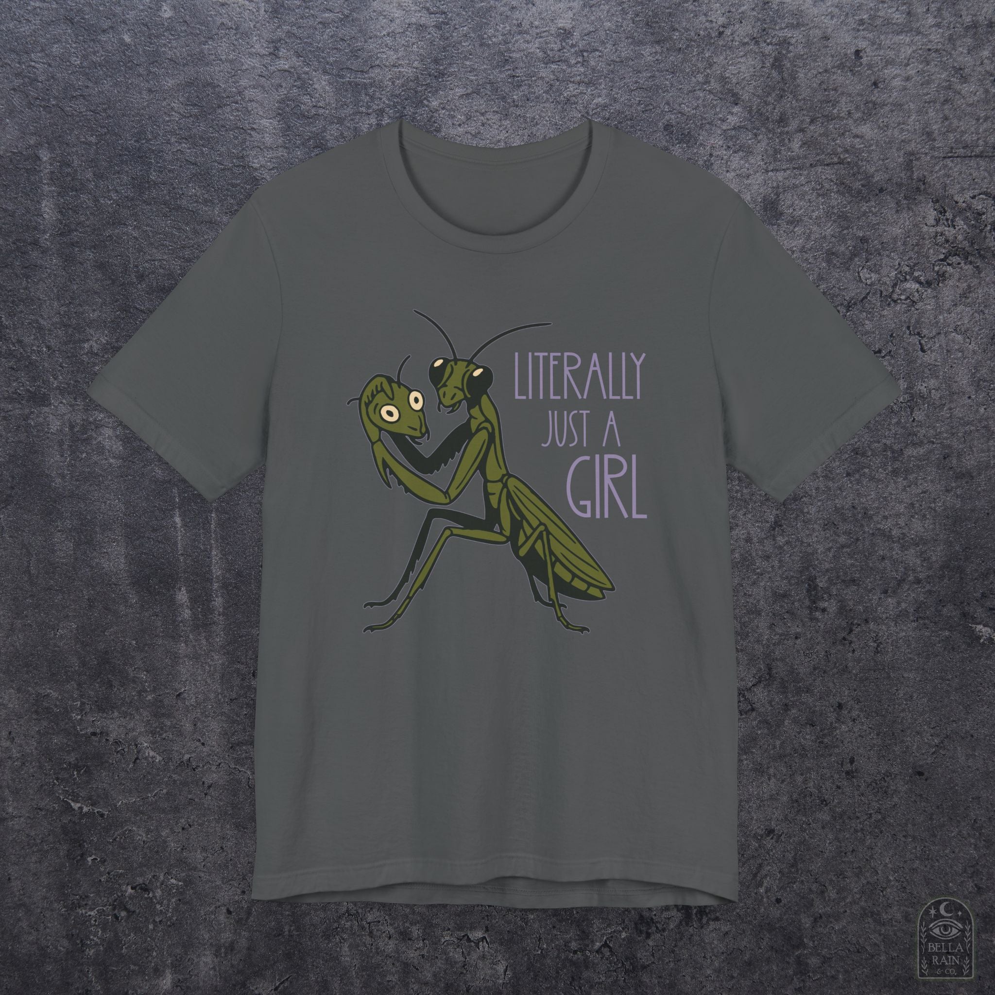 Praying Mantis Just a Girl PREMIUM T-Shirt