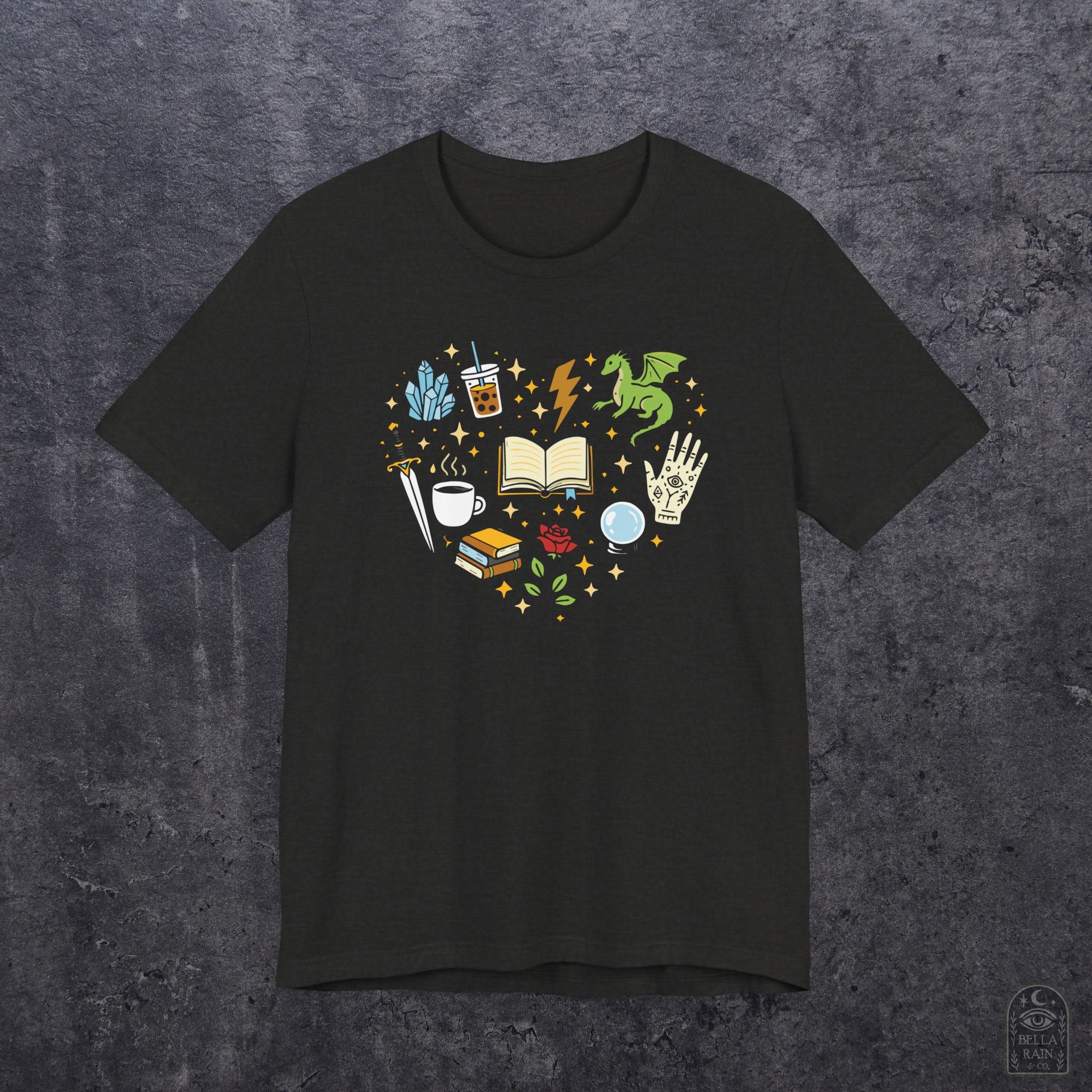 Heart Bookish Collage PREMIUM T-Shirt