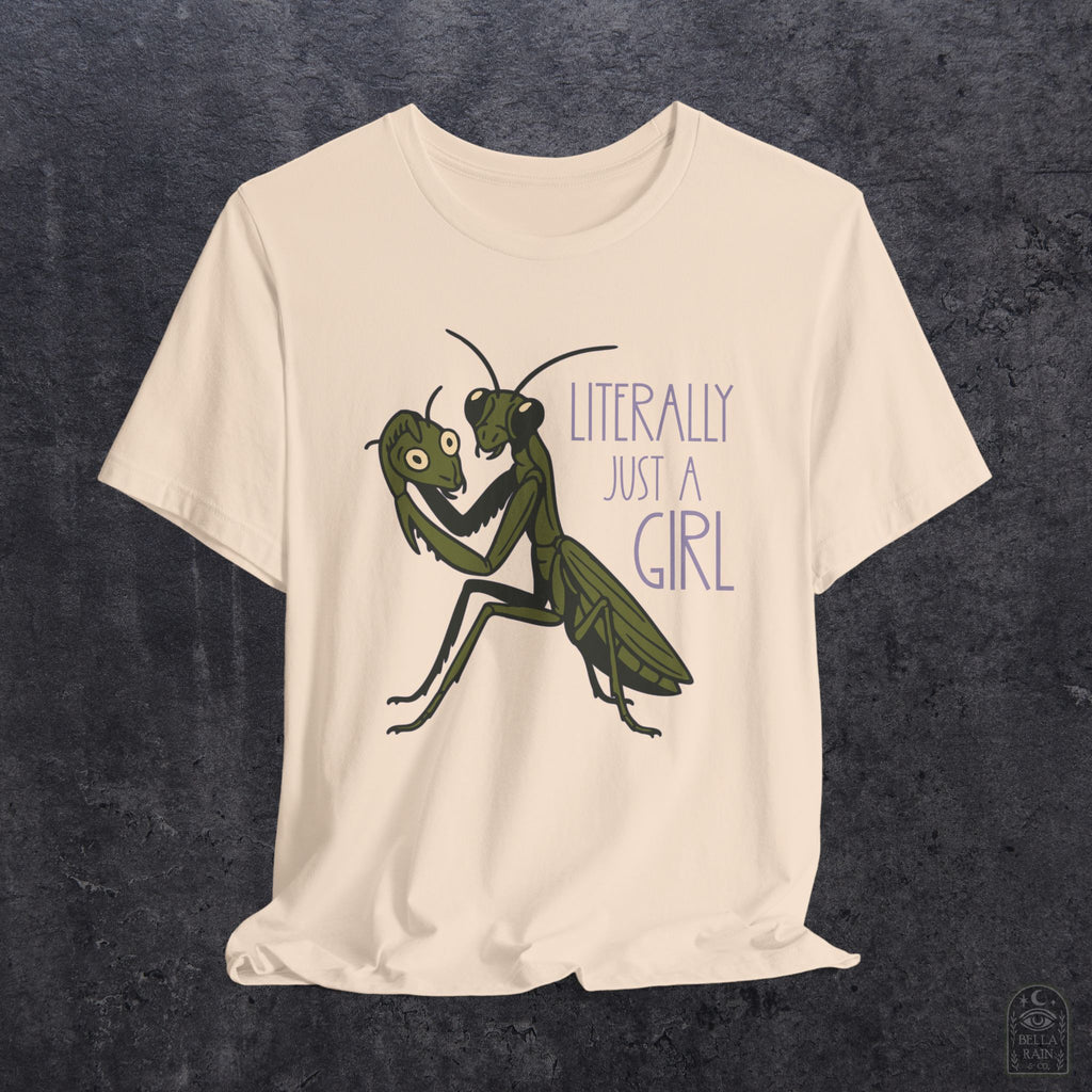 Praying Mantis Just a Girl PREMIUM T-Shirt