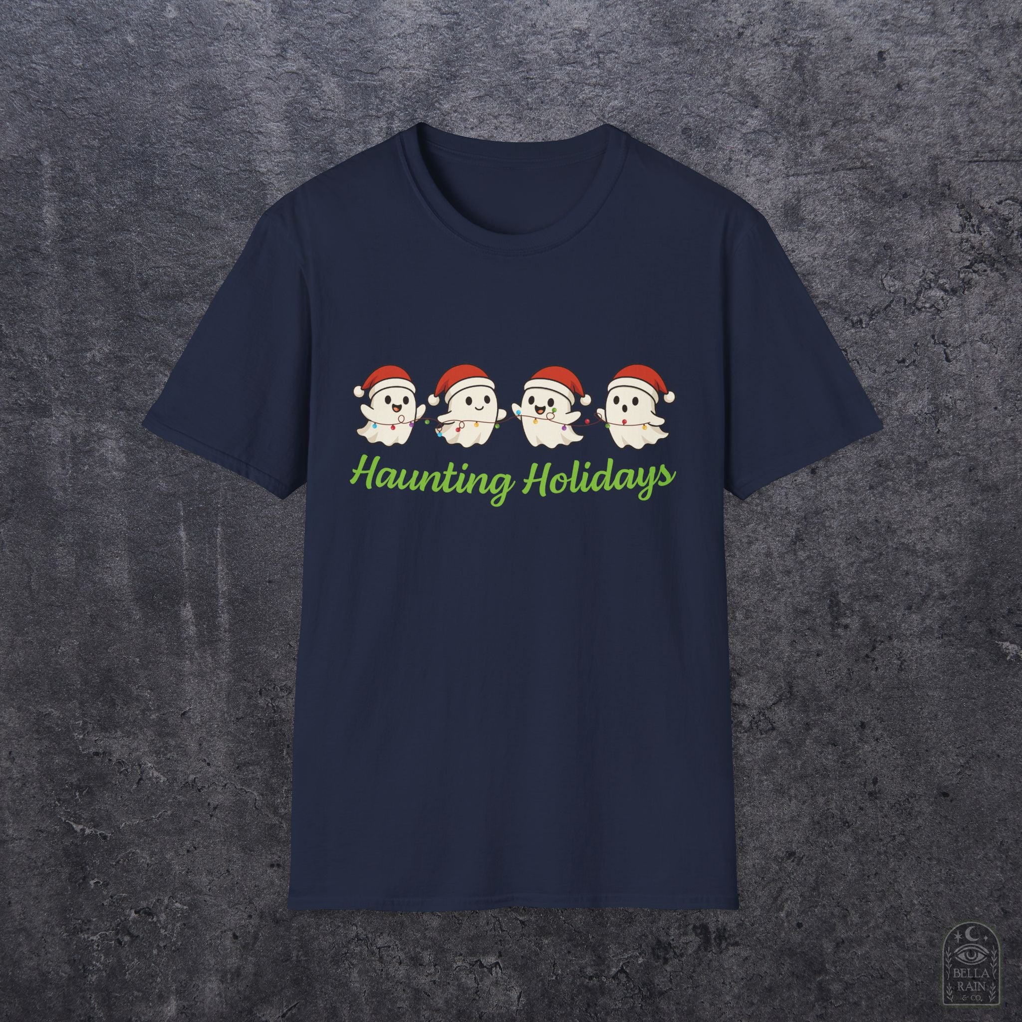 Haunting Holiday Ghosts Unisex Softstyle T-Shirt