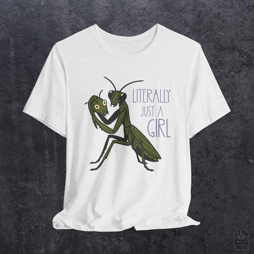 Praying Mantis Just a Girl PREMIUM T-Shirt