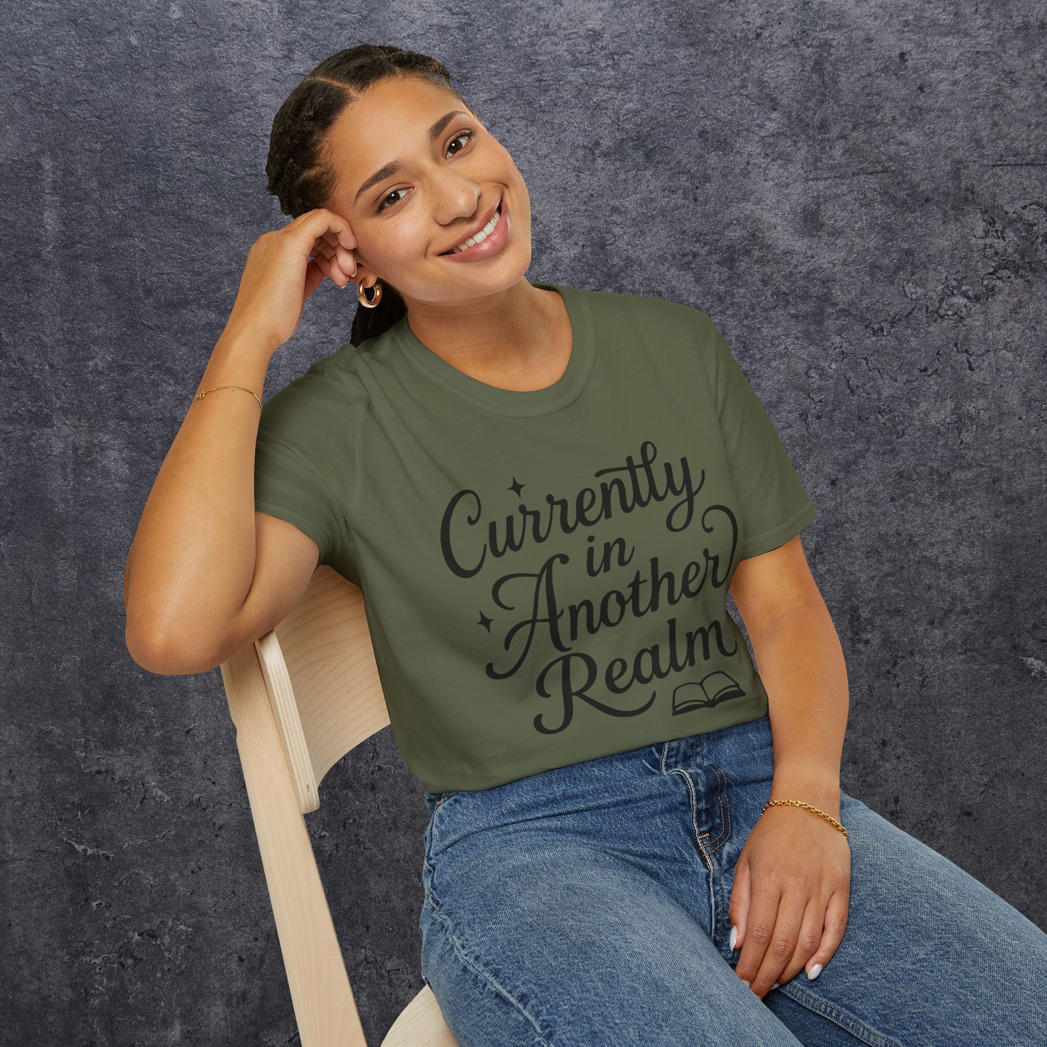 Currently In Another Realm Unisex Softstyle T-Shirt