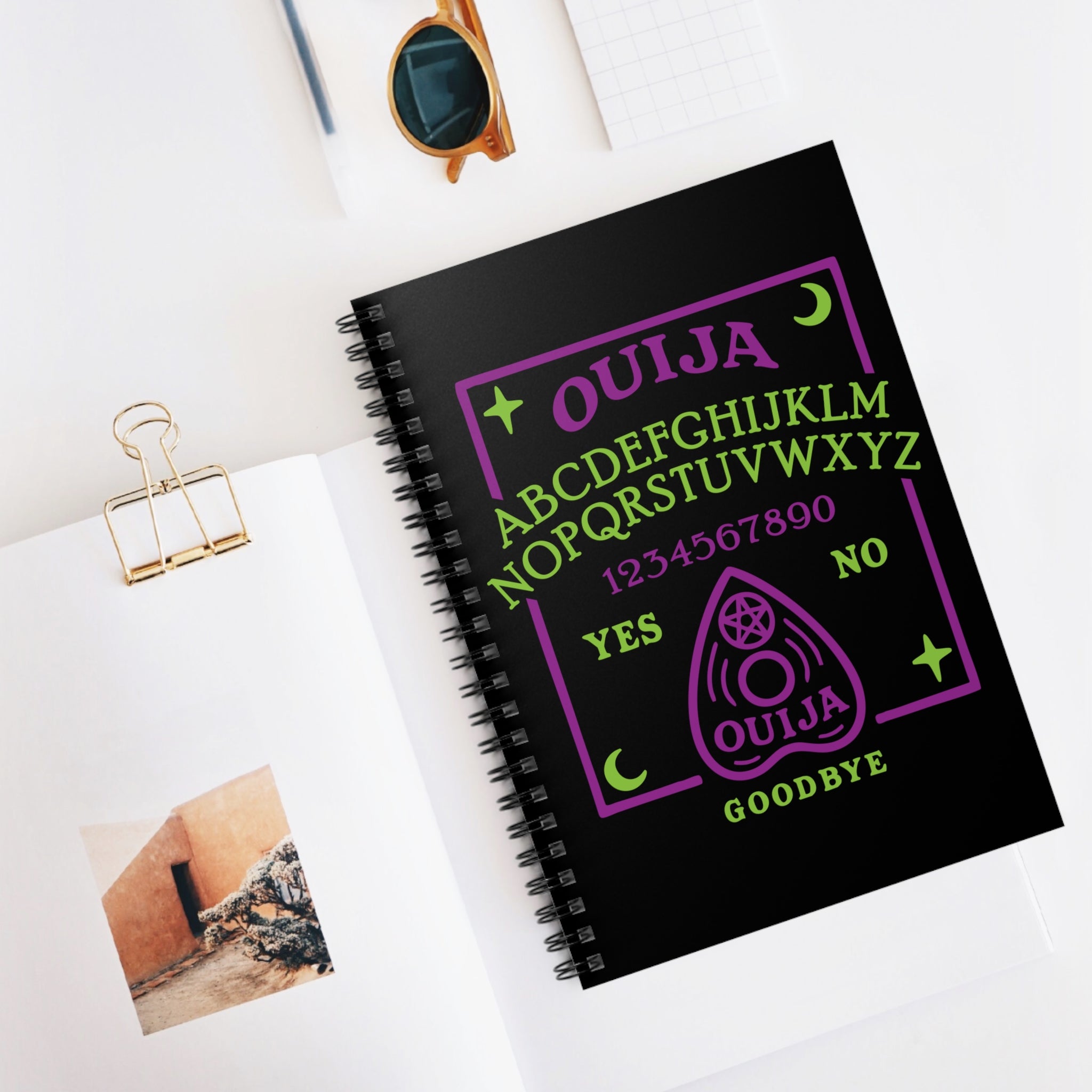 Mystical Ouija Board Spiral Notebook