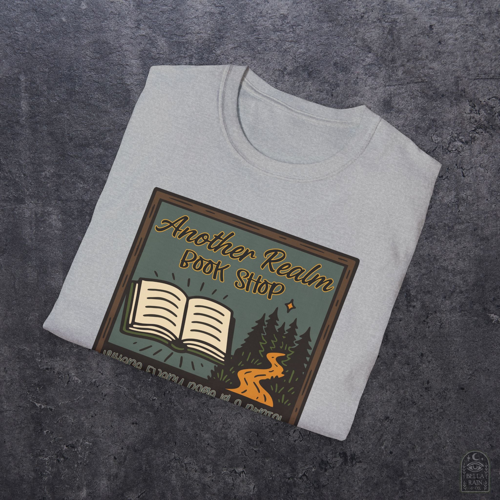Another Realm Book Shop Unisex Softstyle T-Shirt