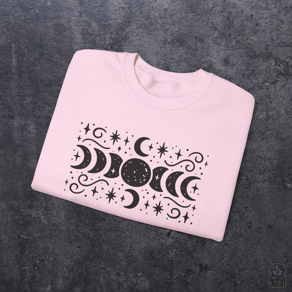 Lunar Phases Crewneck Sweatshirt