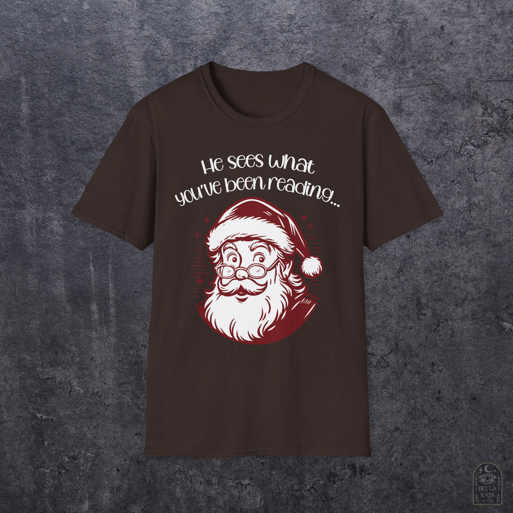 He Sees What You've Been Reading Unisex Softstyle T-Shirt