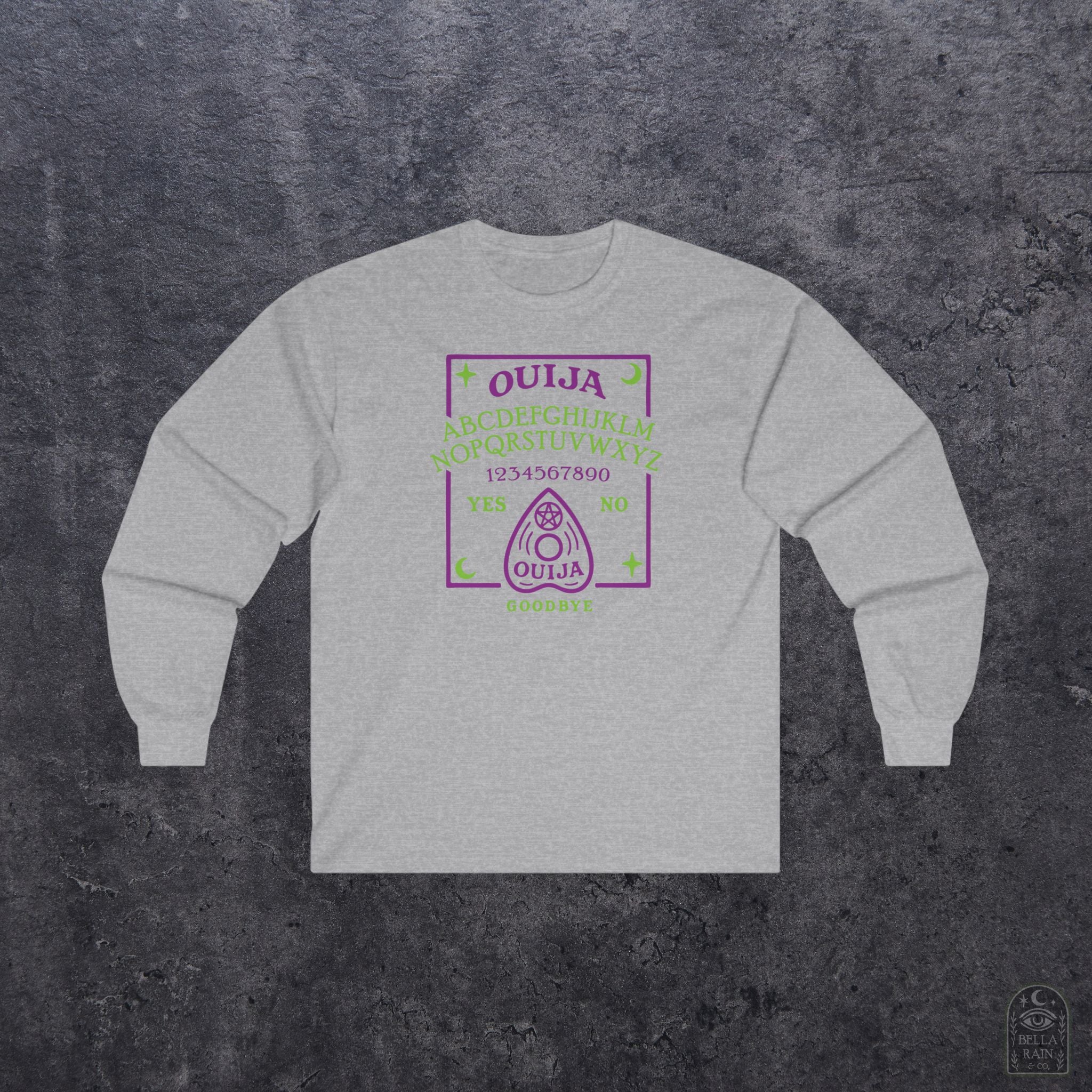 Ouija Board Long Sleeve Tee - Unisex Cotton Shirt
