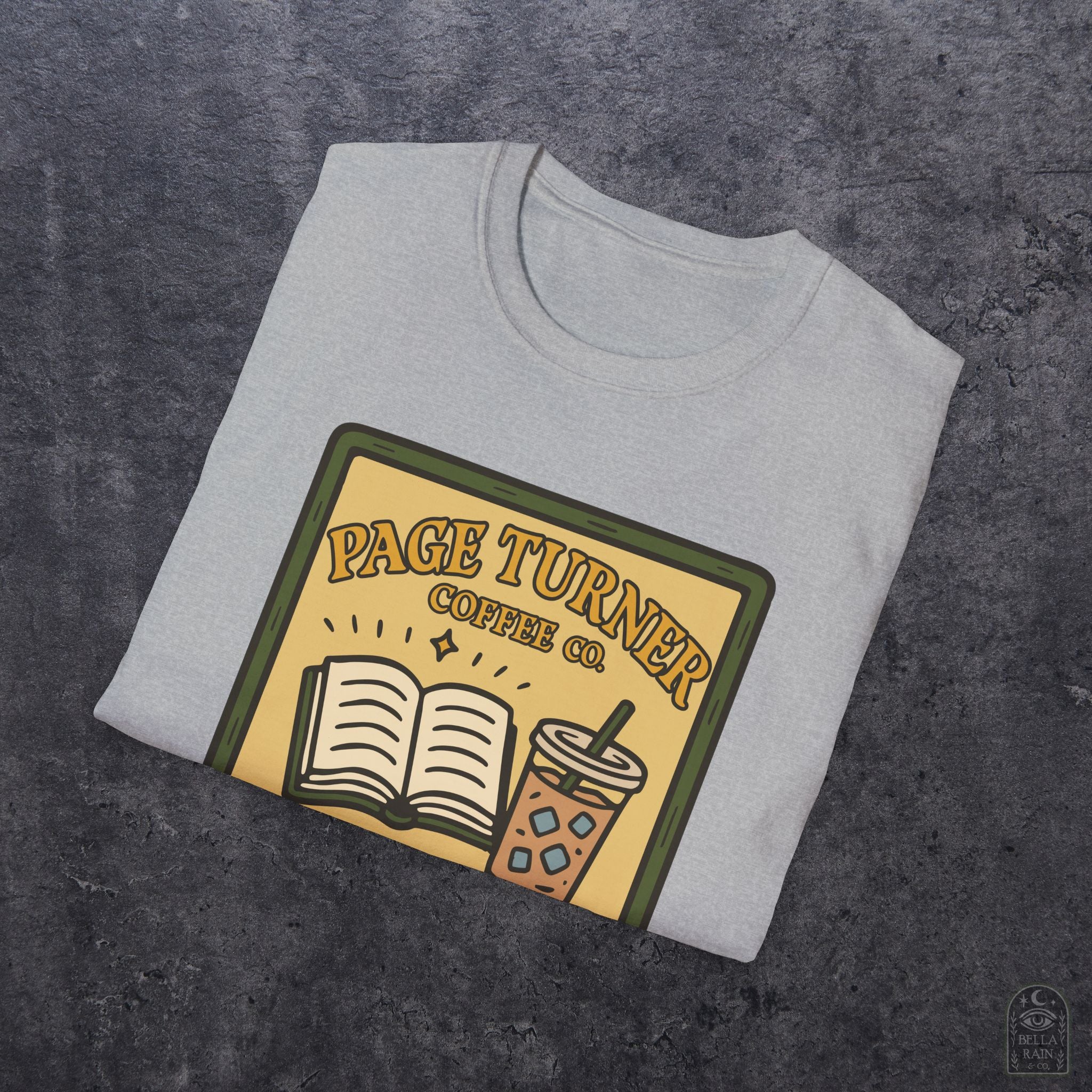 Page Turner Coffee Co Unisex Softstyle T-Shirt