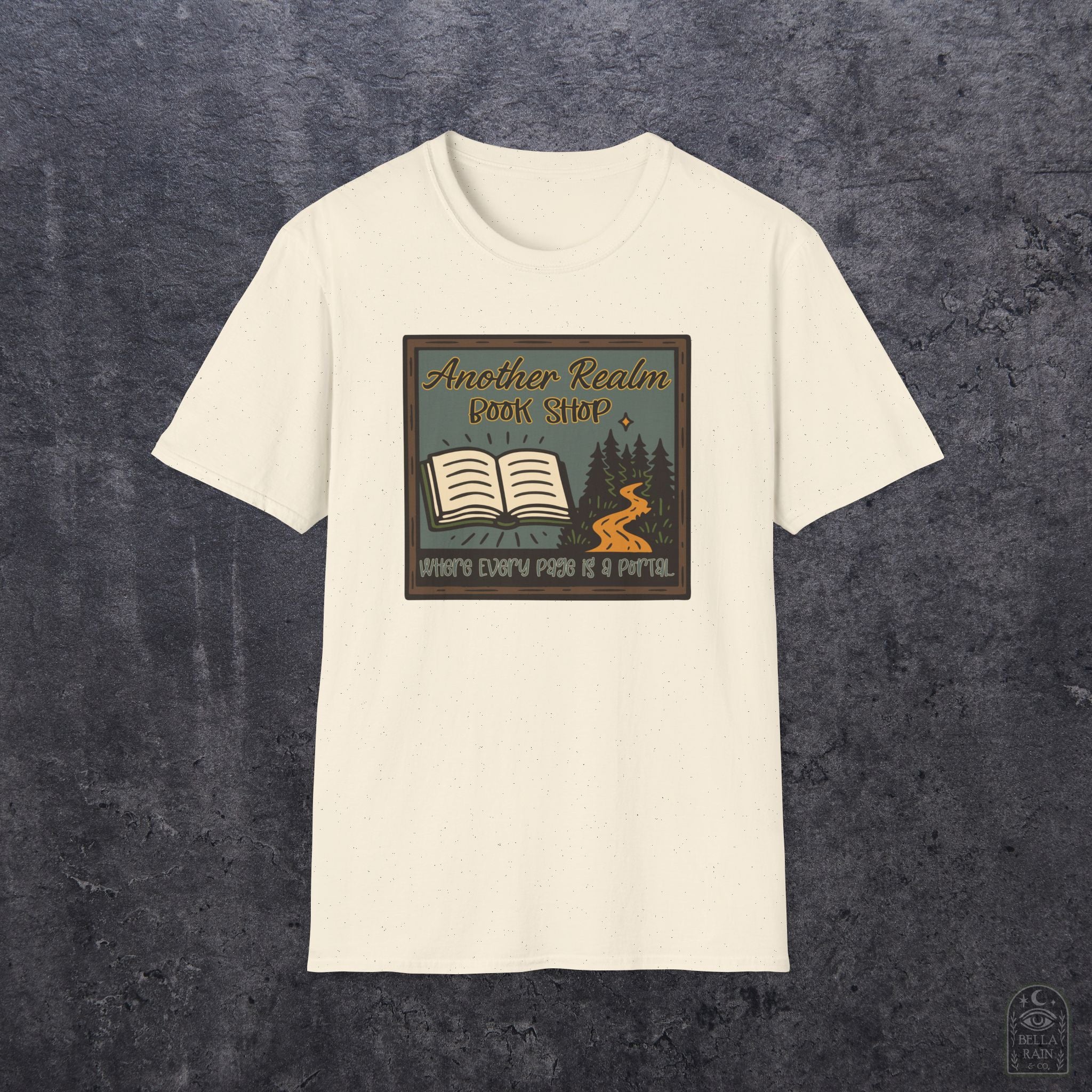Another Realm Book Shop Unisex Softstyle T-Shirt