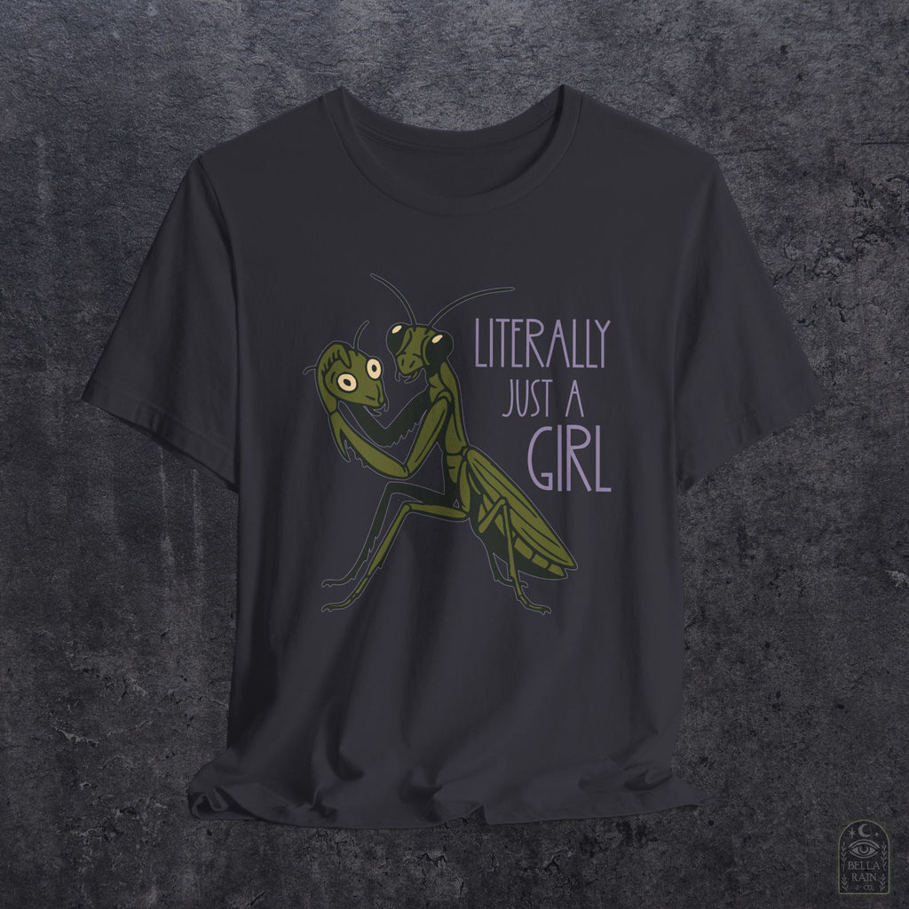 Praying Mantis Just a Girl PREMIUM T-Shirt