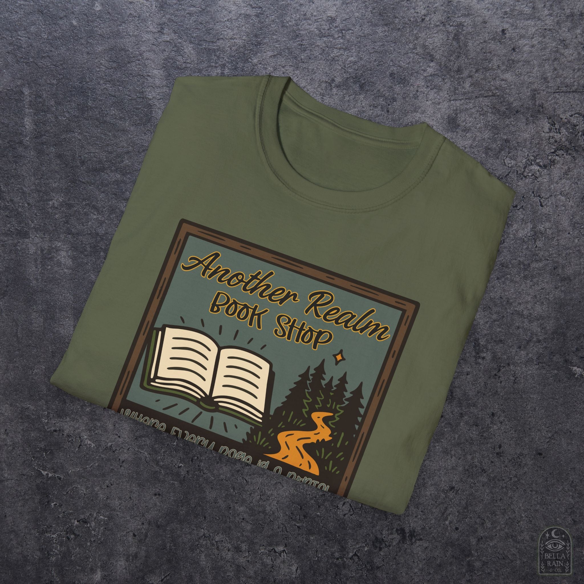 Another Realm Book Shop Unisex Softstyle T-Shirt