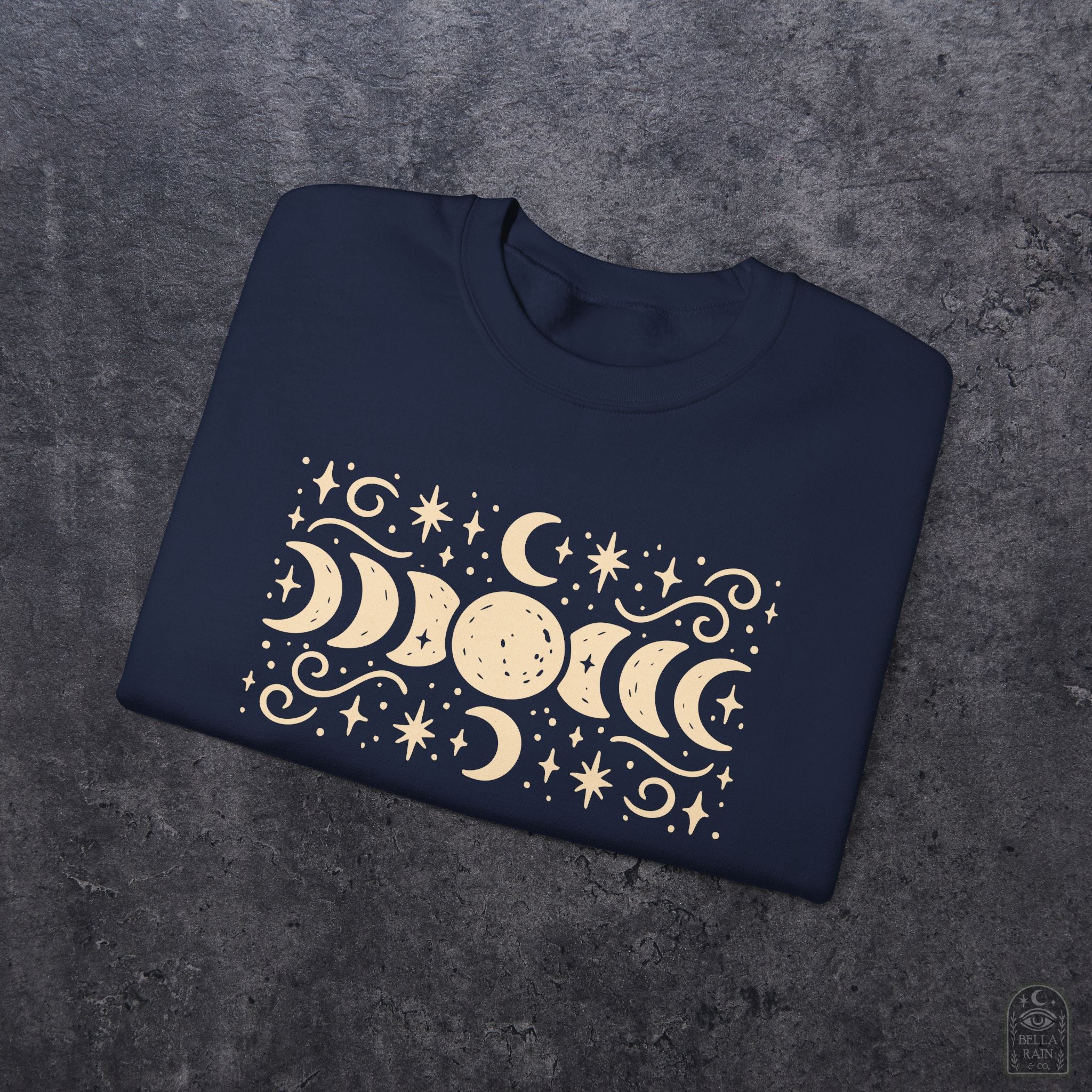 Lunar Phases Crewneck Sweatshirt