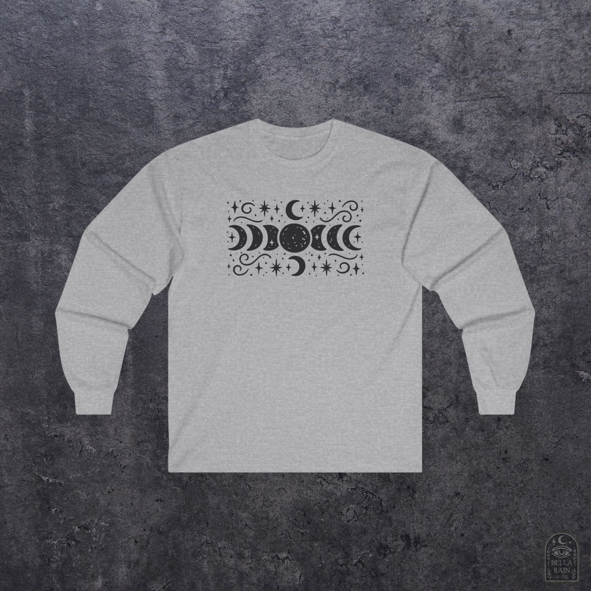 Lunar Phases Long Sleeve Tee