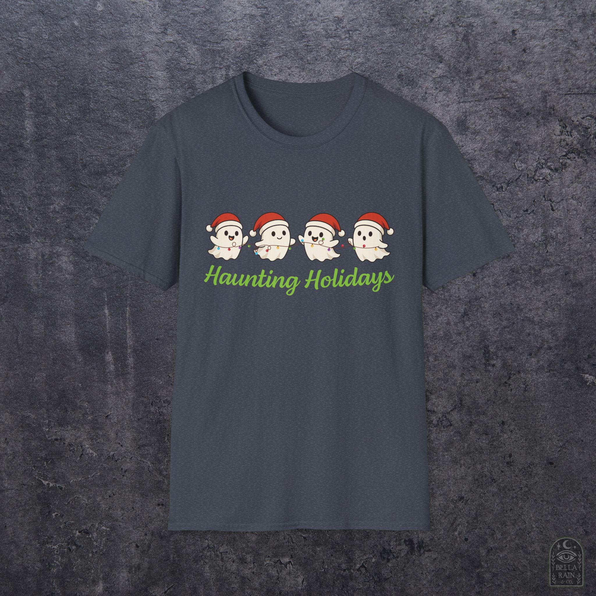 Haunting Holiday Ghosts Unisex Softstyle T-Shirt