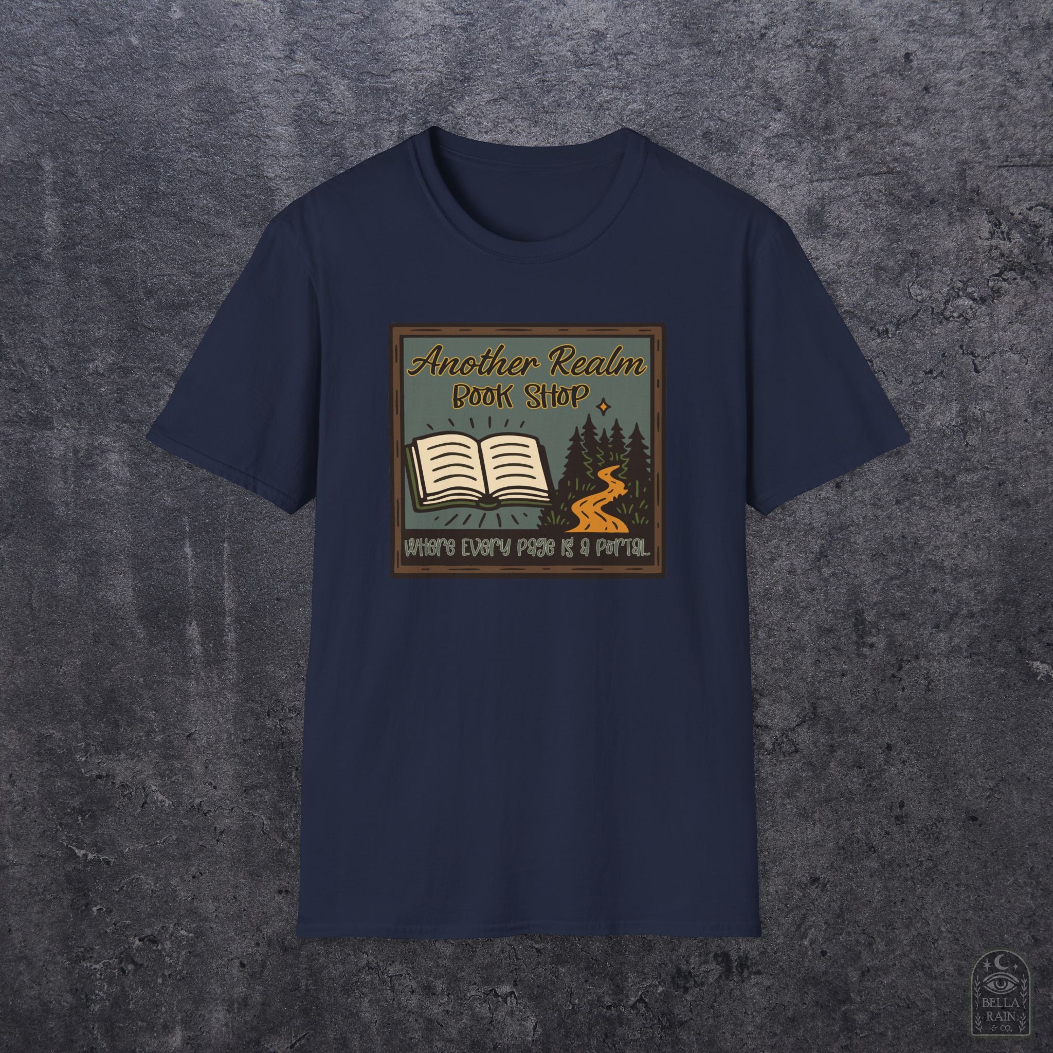 Another Realm Book Shop Unisex Softstyle T-Shirt