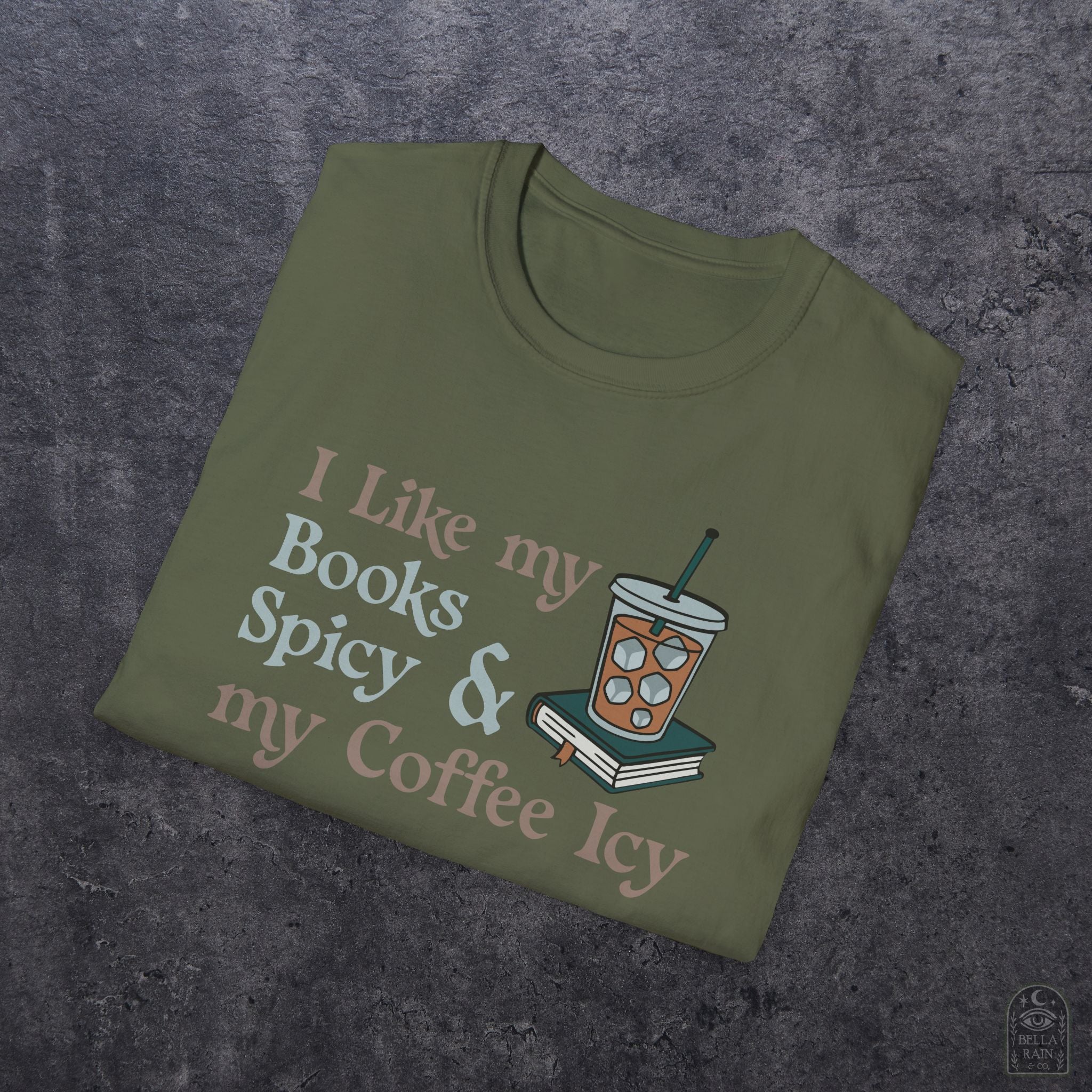 Books Spicy Coffee Icy Unisex Softstyle T-Shirt