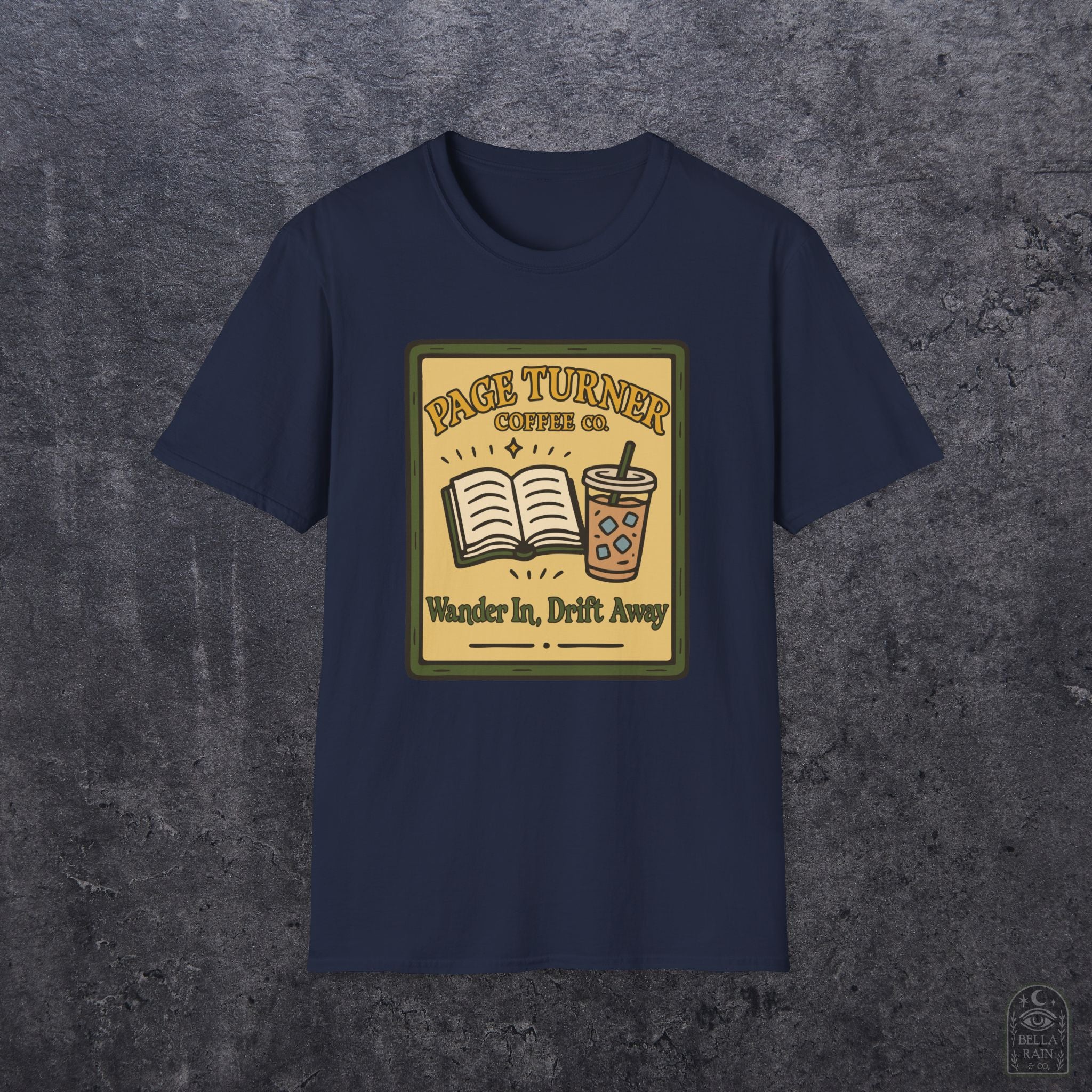 Page Turner Coffee Co Unisex Softstyle T-Shirt