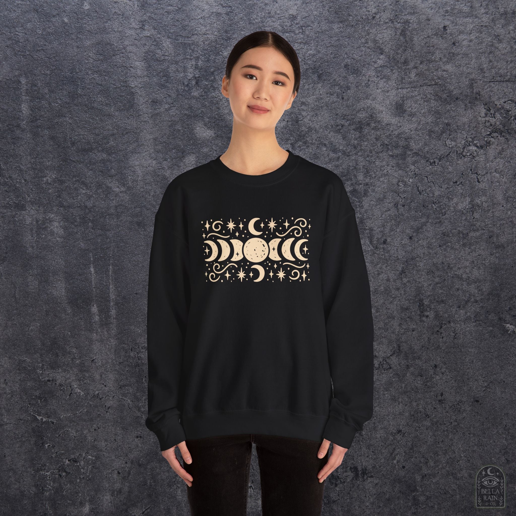 Lunar Phases Crewneck Sweatshirt