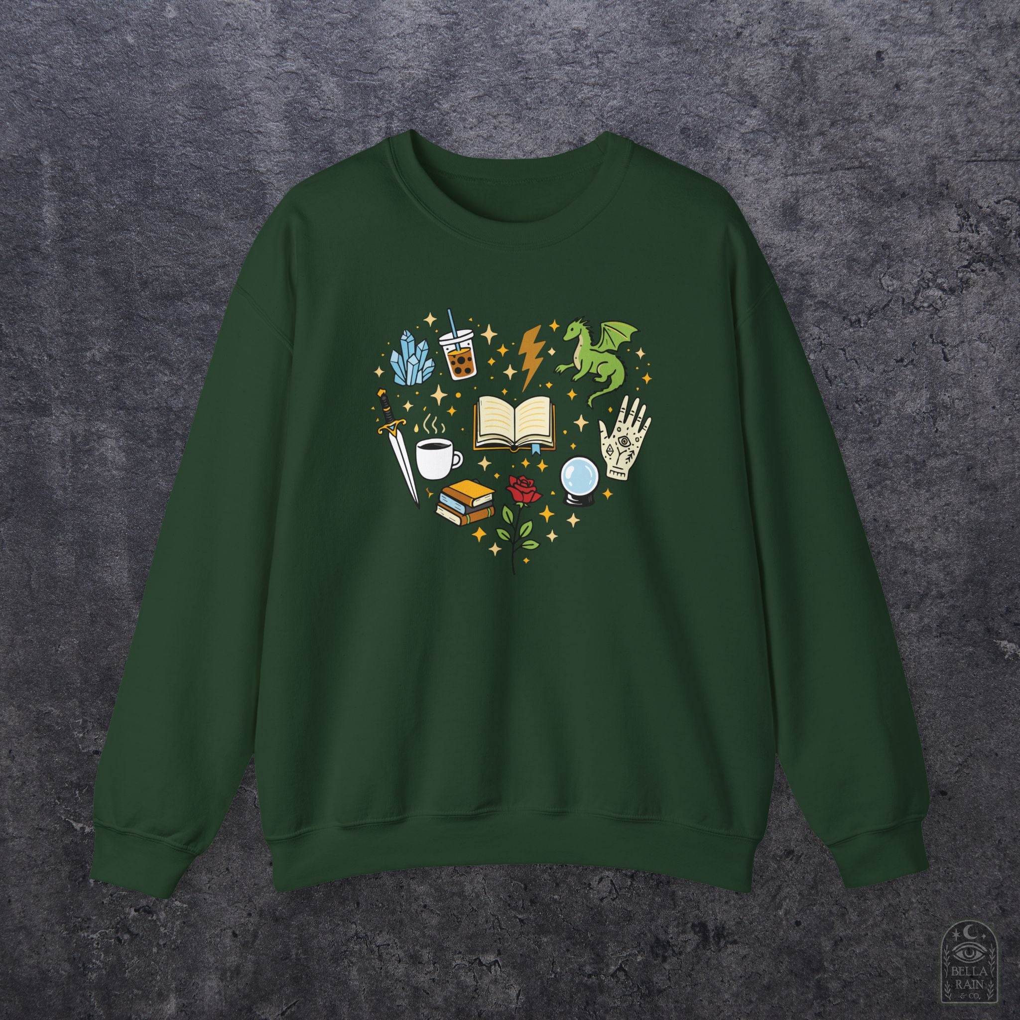 Heart Bookish Crewneck Sweatshirt
