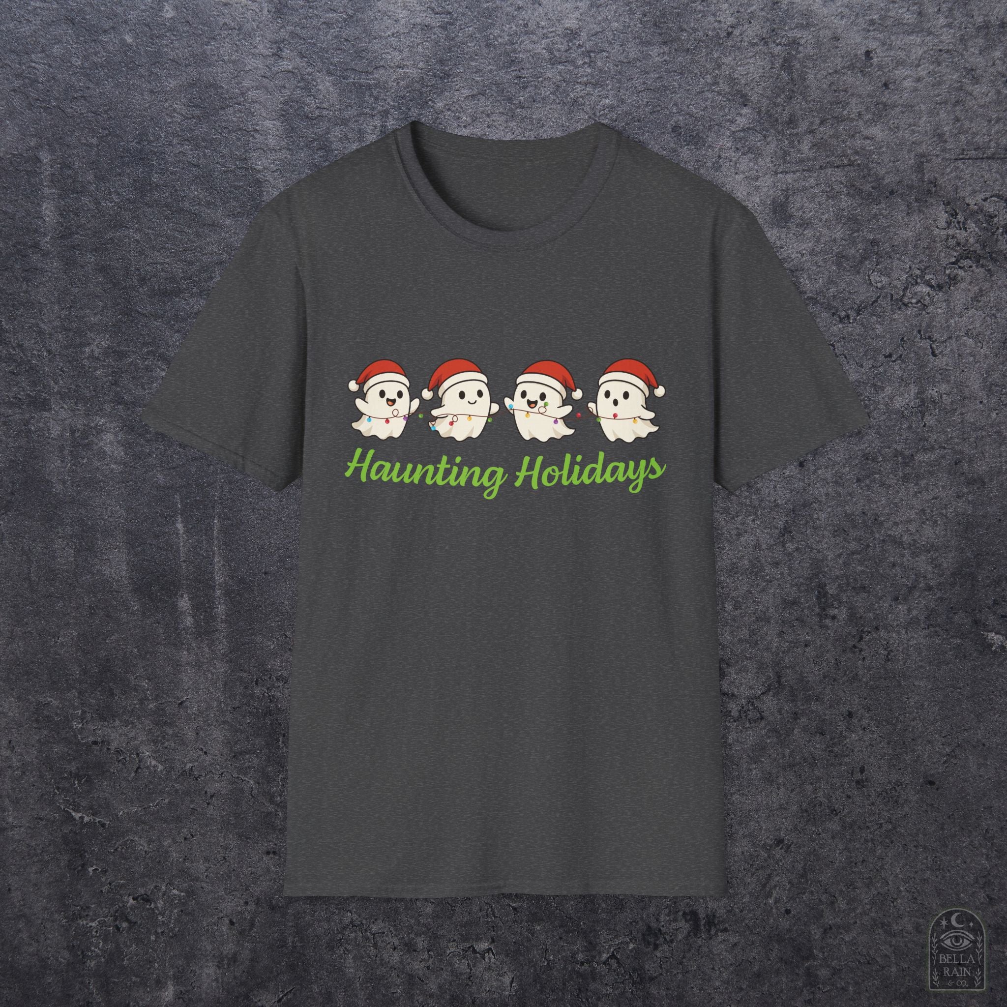 Haunting Holiday Ghosts Unisex Softstyle T-Shirt