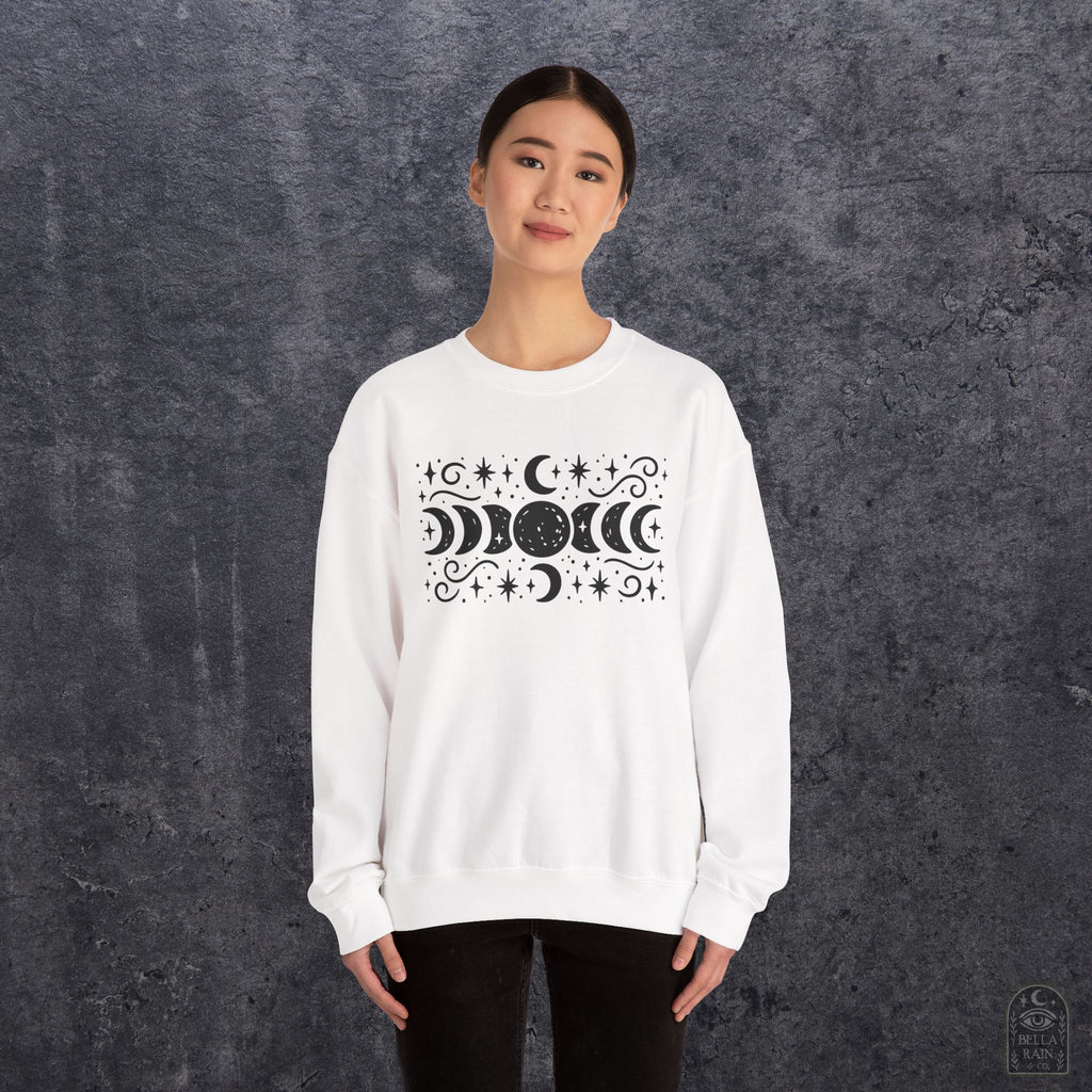 Lunar Phases Crewneck Sweatshirt
