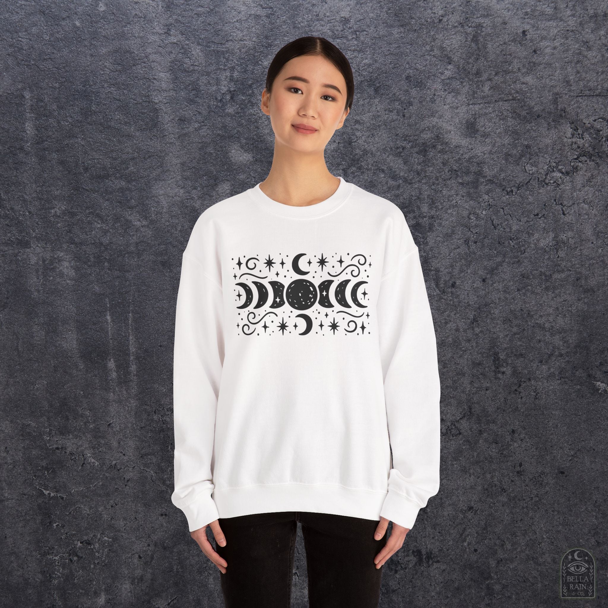 Lunar Phases Crewneck Sweatshirt