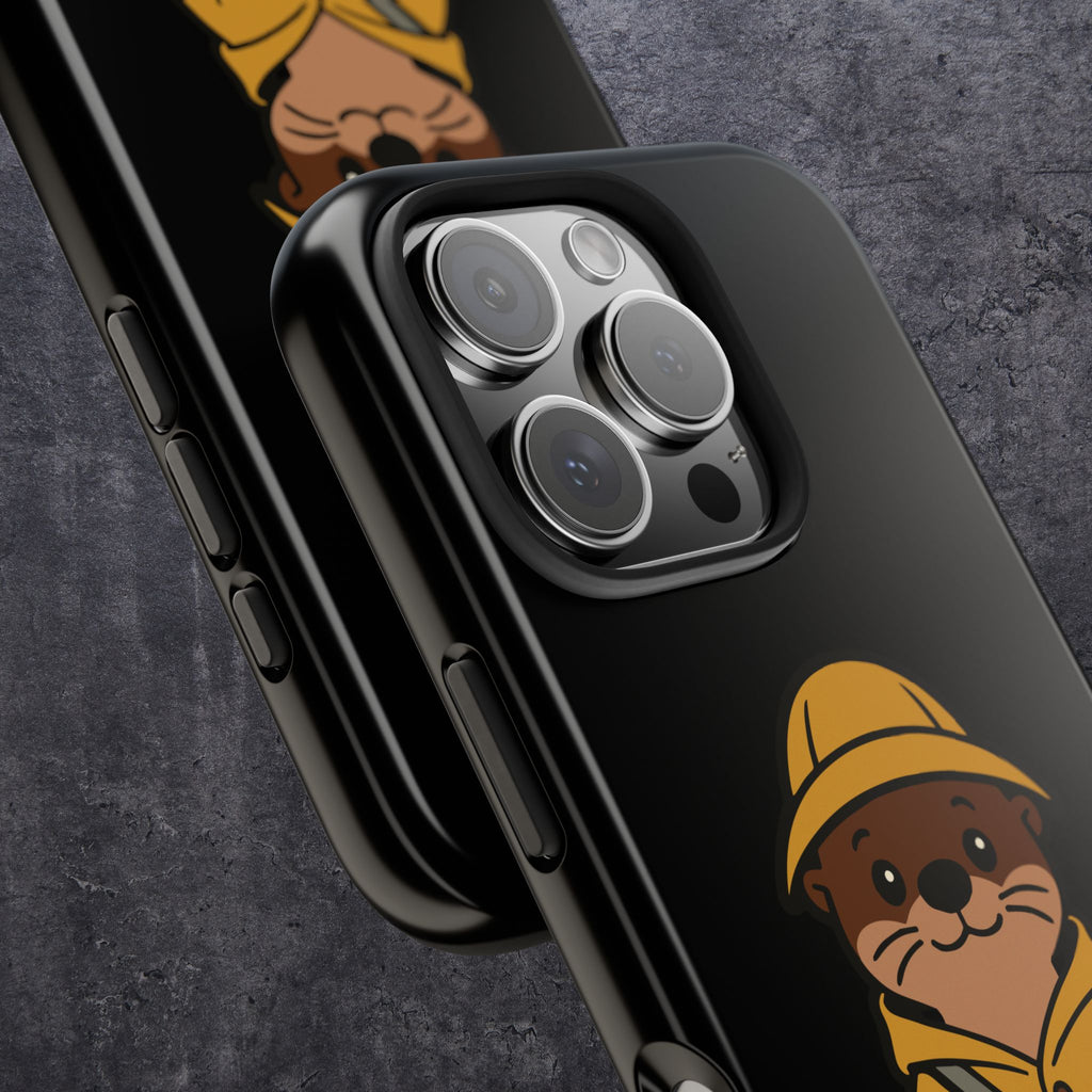 Otter in Raincoat Tough Phone Case