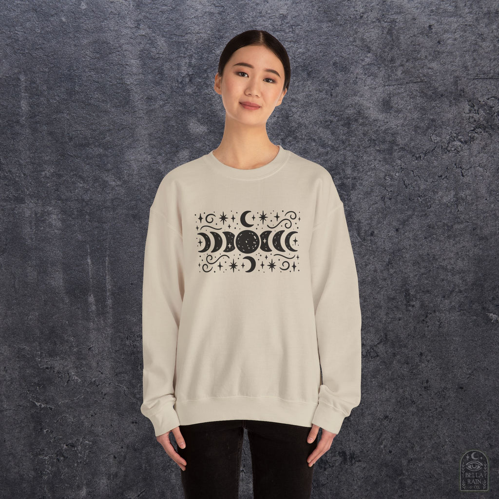 Lunar Phases Crewneck Sweatshirt