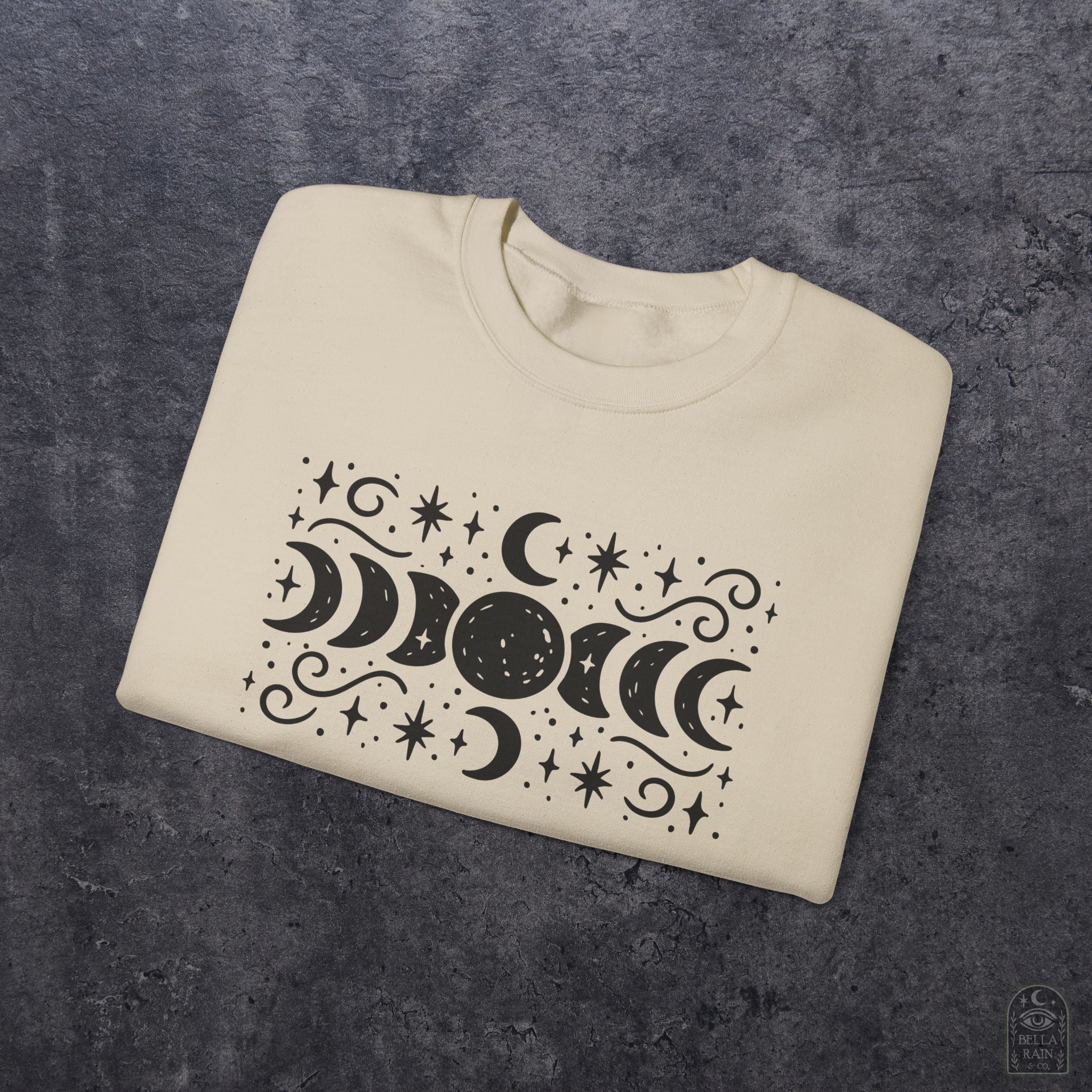 Lunar Phases Crewneck Sweatshirt