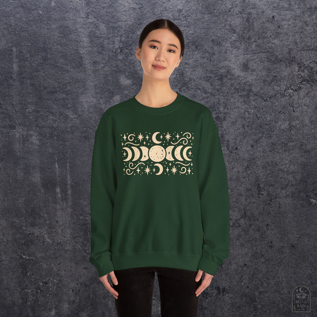 Lunar Phases Crewneck Sweatshirt