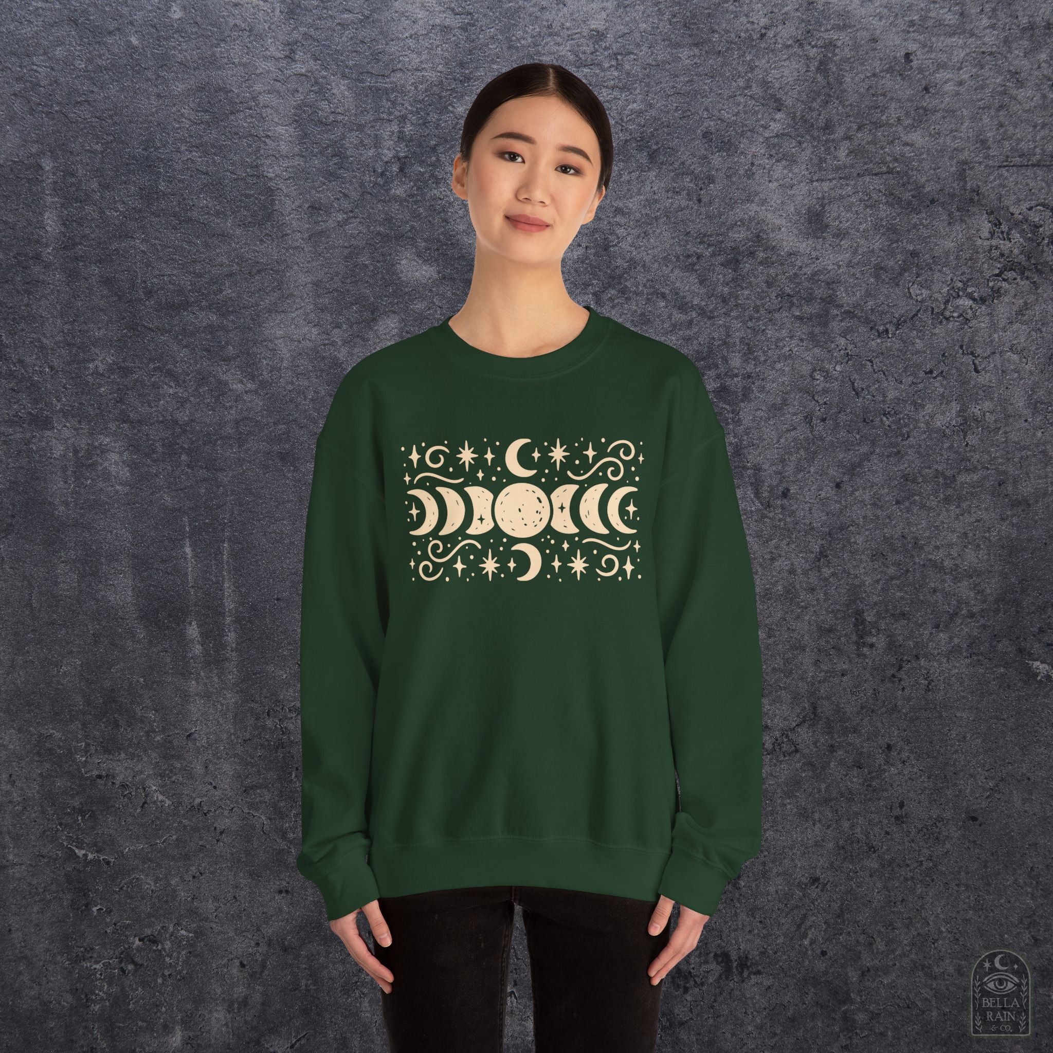 Lunar Phases Crewneck Sweatshirt