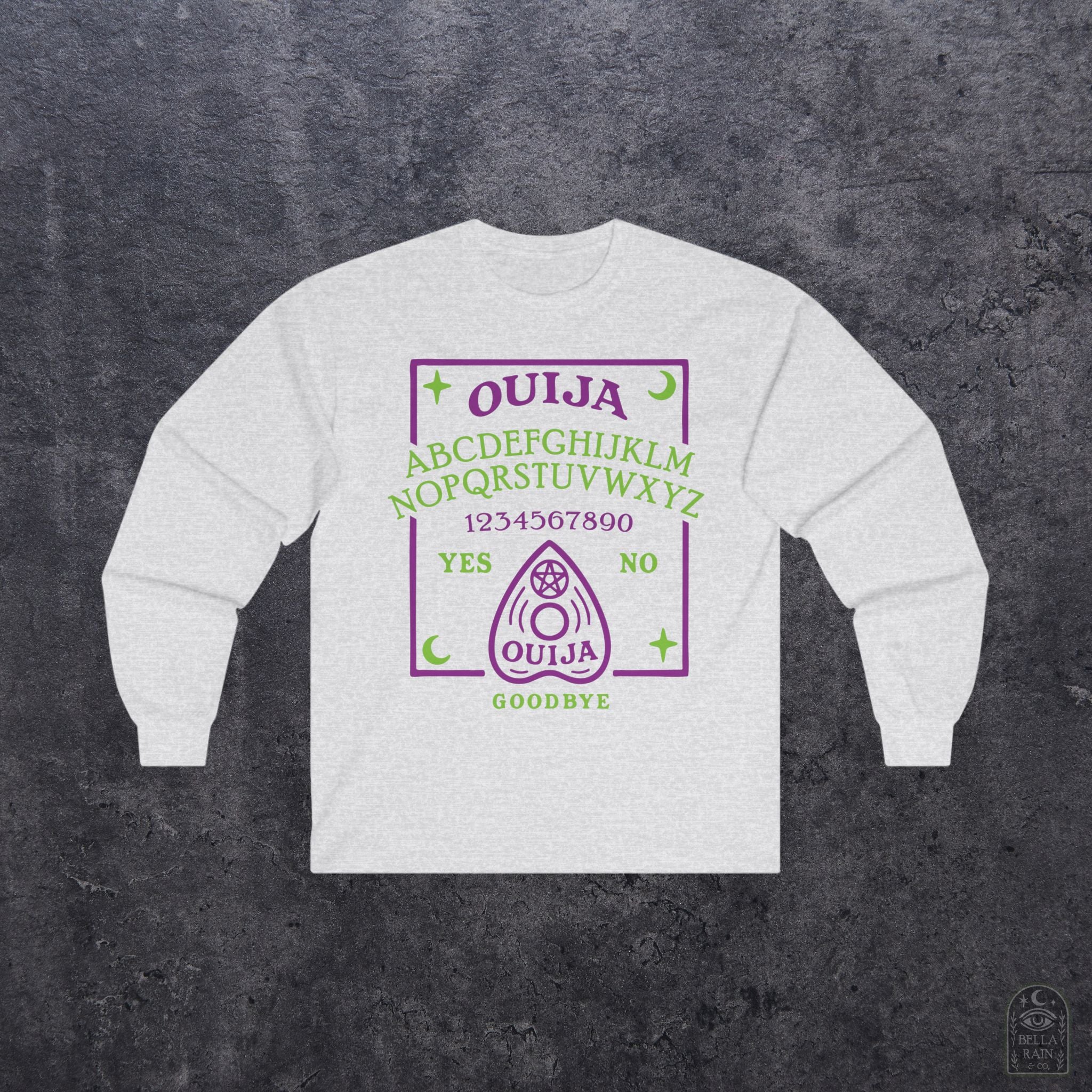 Ouija Board Long Sleeve Tee - Unisex Cotton Shirt