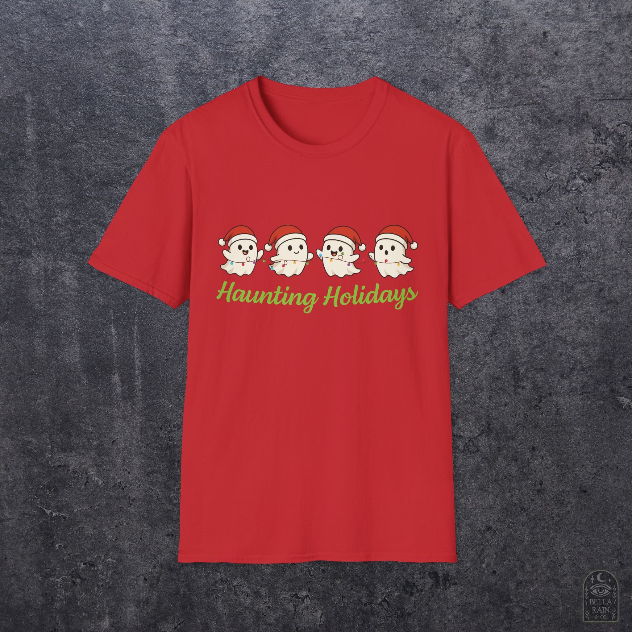 Haunting Holiday Ghosts Unisex Softstyle T-Shirt
