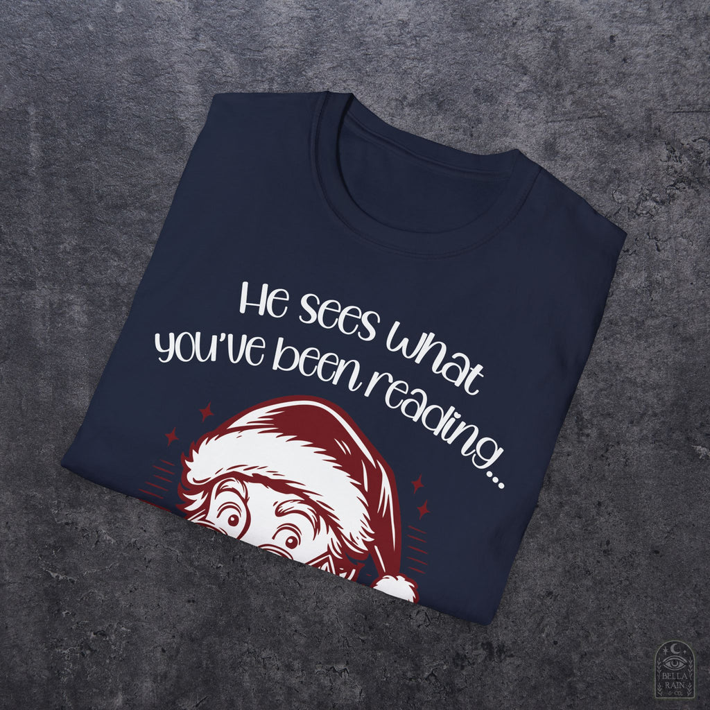 He Sees What You've Been Reading Unisex Softstyle T-Shirt