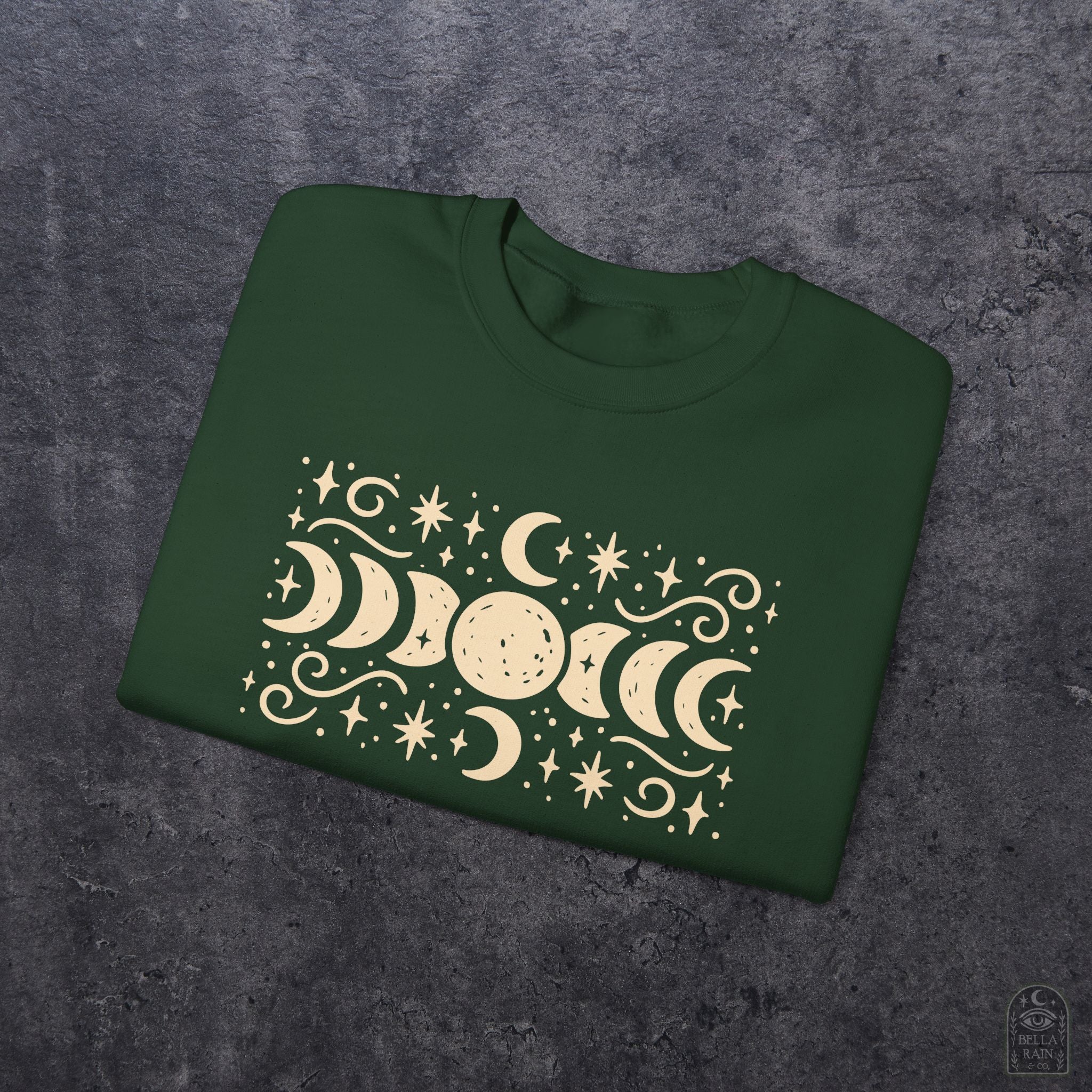 Lunar Phases Crewneck Sweatshirt