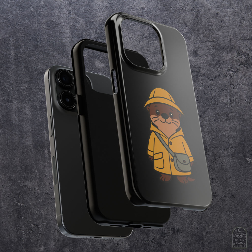 Otter in Raincoat Tough Phone Case