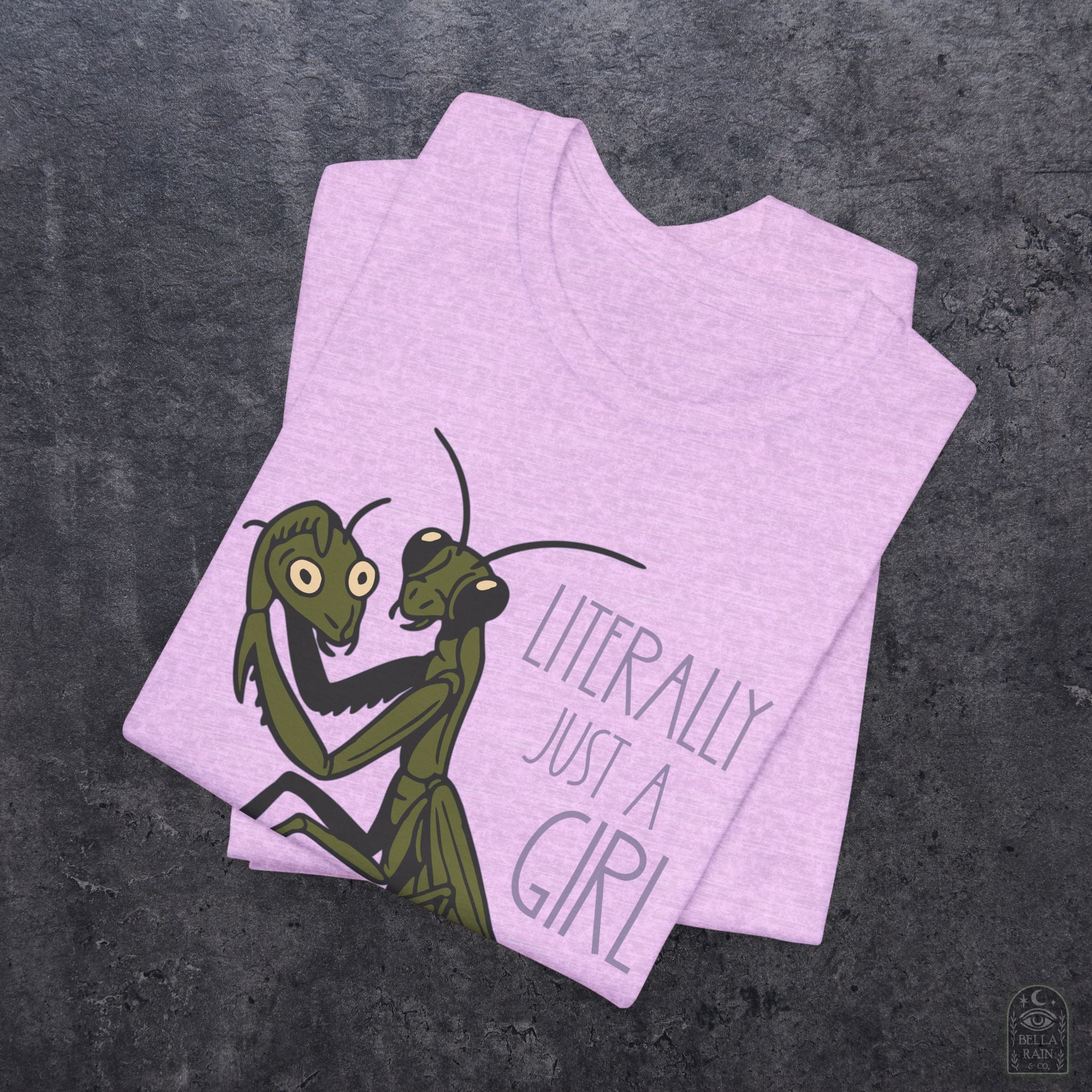 Praying Mantis Just a Girl PREMIUM T-Shirt